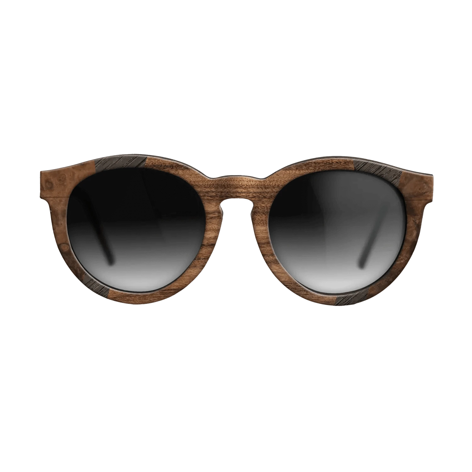 Santos Rosewood Dark,Walnut Burl,Fumed Oak,Walnut Claro Light: Fractal - The Rebel - Round - 1106 - SIRIS wood optic