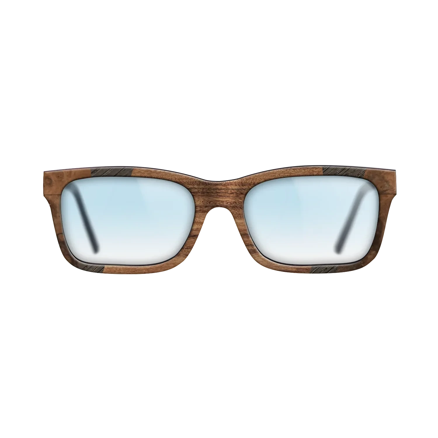 Santos Rosewood Dark,Walnut Burl,Fumed Oak,Walnut Claro Light: Fractal - The Sage - Rectangle - 1106 - SIRIS wood optic