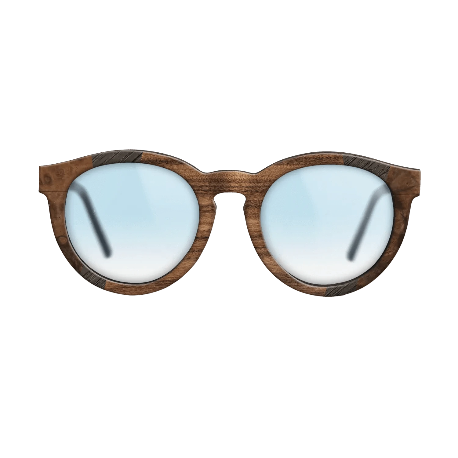 Santos Rosewood Dark,Walnut Burl,Fumed Oak,Walnut Claro Light: Fractal - The Rebel - Round - 1106 - SIRIS wood optic