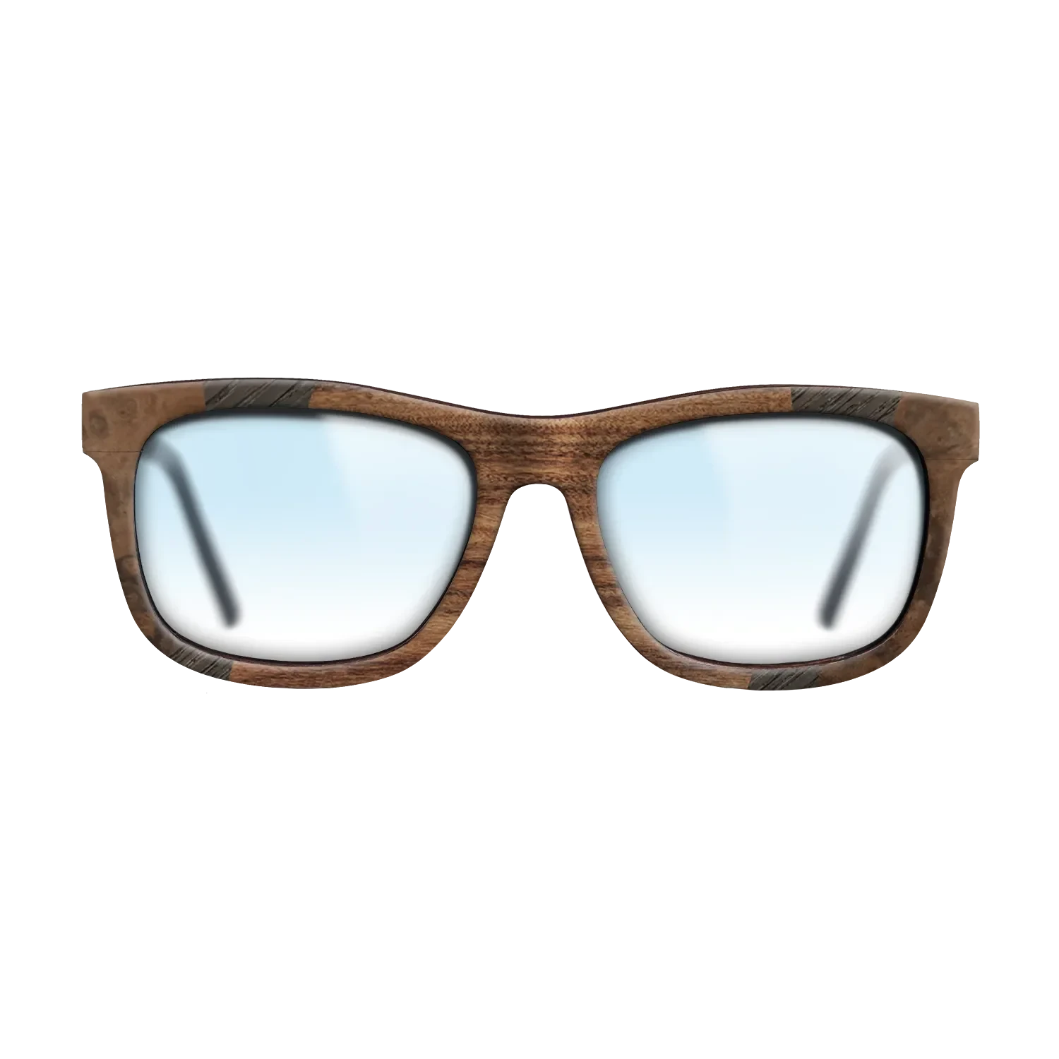 Santos Rosewood Dark,Walnut Burl,Fumed Oak,Walnut Claro Light: Fractal - The Hero - Square - 1106 - SIRIS wood optic