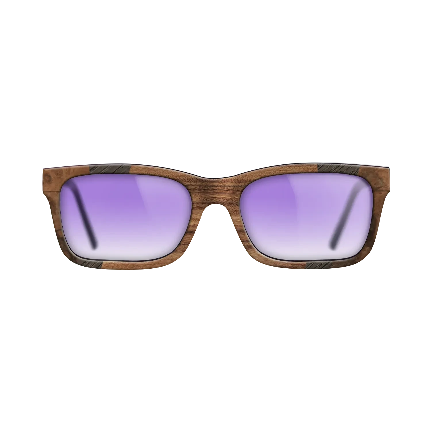 Santos Rosewood Dark,Walnut Burl,Fumed Oak,Walnut Claro Light: Fractal - The Sage - Rectangle - 1106 - SIRIS wood optic