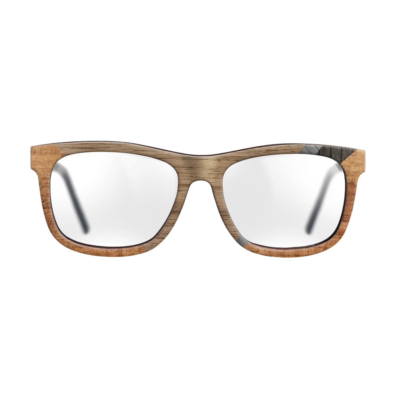 Walnut: Straight Grain,Koa,Fumed Oak,Poplar Dyed: Grey: Geometric - The Hero - Square - 1264 - SIRIS wood optic