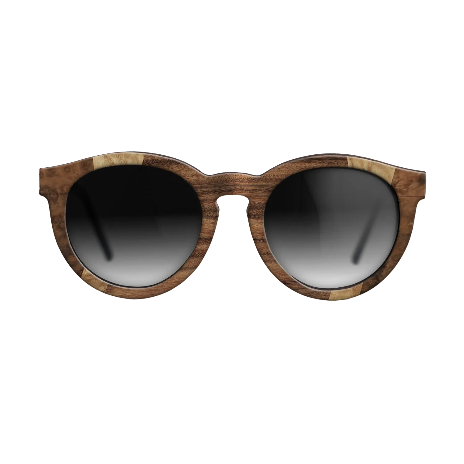 Olive Burl,Walnut Burl,Santos Rosewood Dark,Ziricote Dark Quartered: Fractal - The Rebel - Round - 1818 - SIRIS wood optic