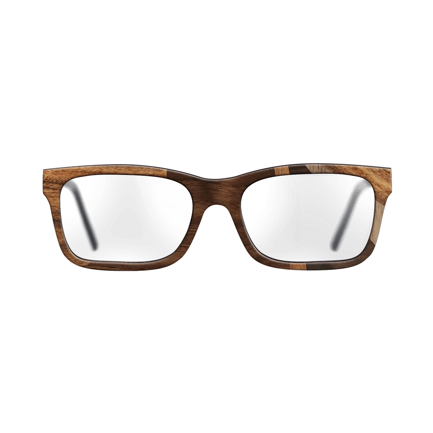 Ziricote Dark Quartered,Santos Rosewood Dark,Walnut: Straight Grain,Walnut Claro Light,Walnut Claro Dark: Fractal - The Sage - Rectangle - 1284 - SIRIS wood optic