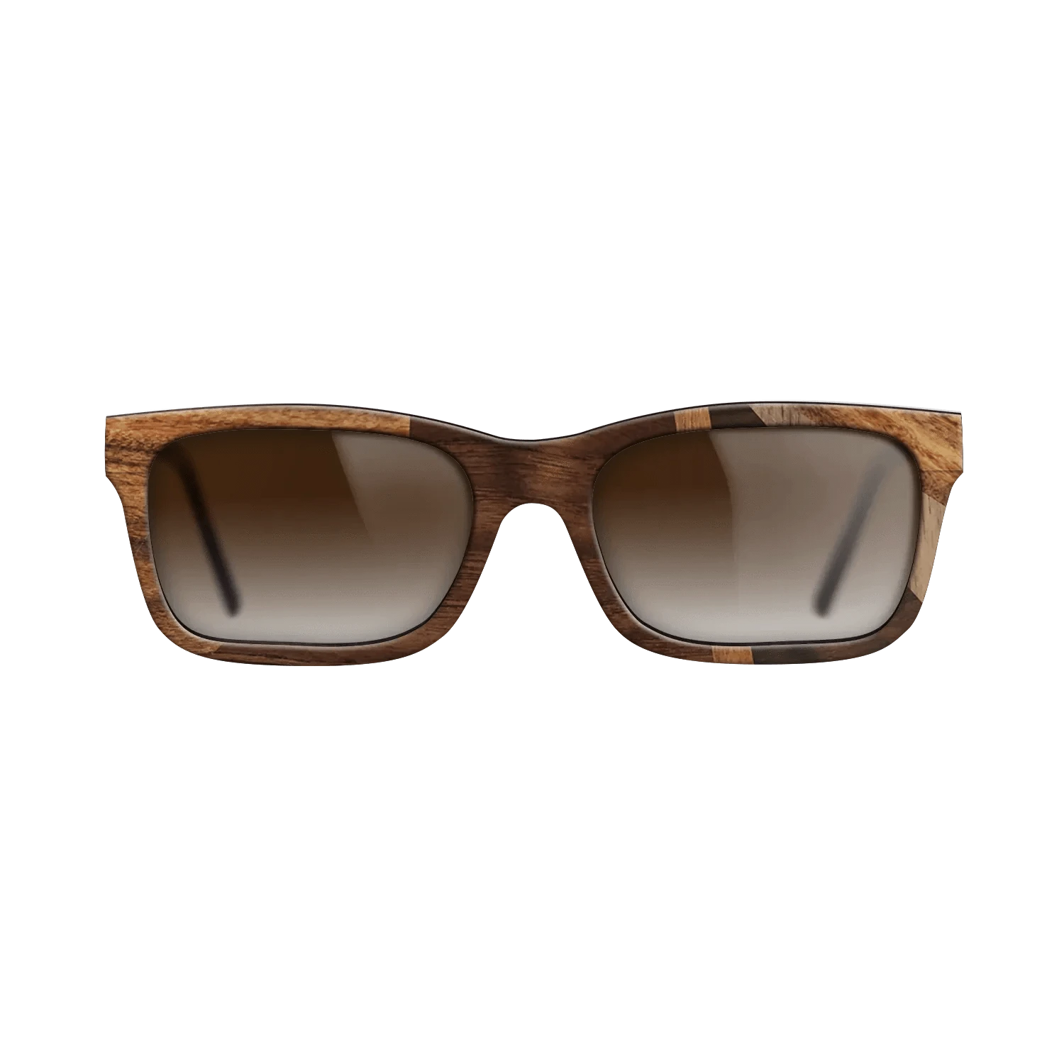 Ziricote Dark Quartered,Santos Rosewood Dark,Walnut: Straight Grain,Walnut Claro Light,Walnut Claro Dark: Fractal - The Sage - Rectangle - 1284 - SIRIS wood optic