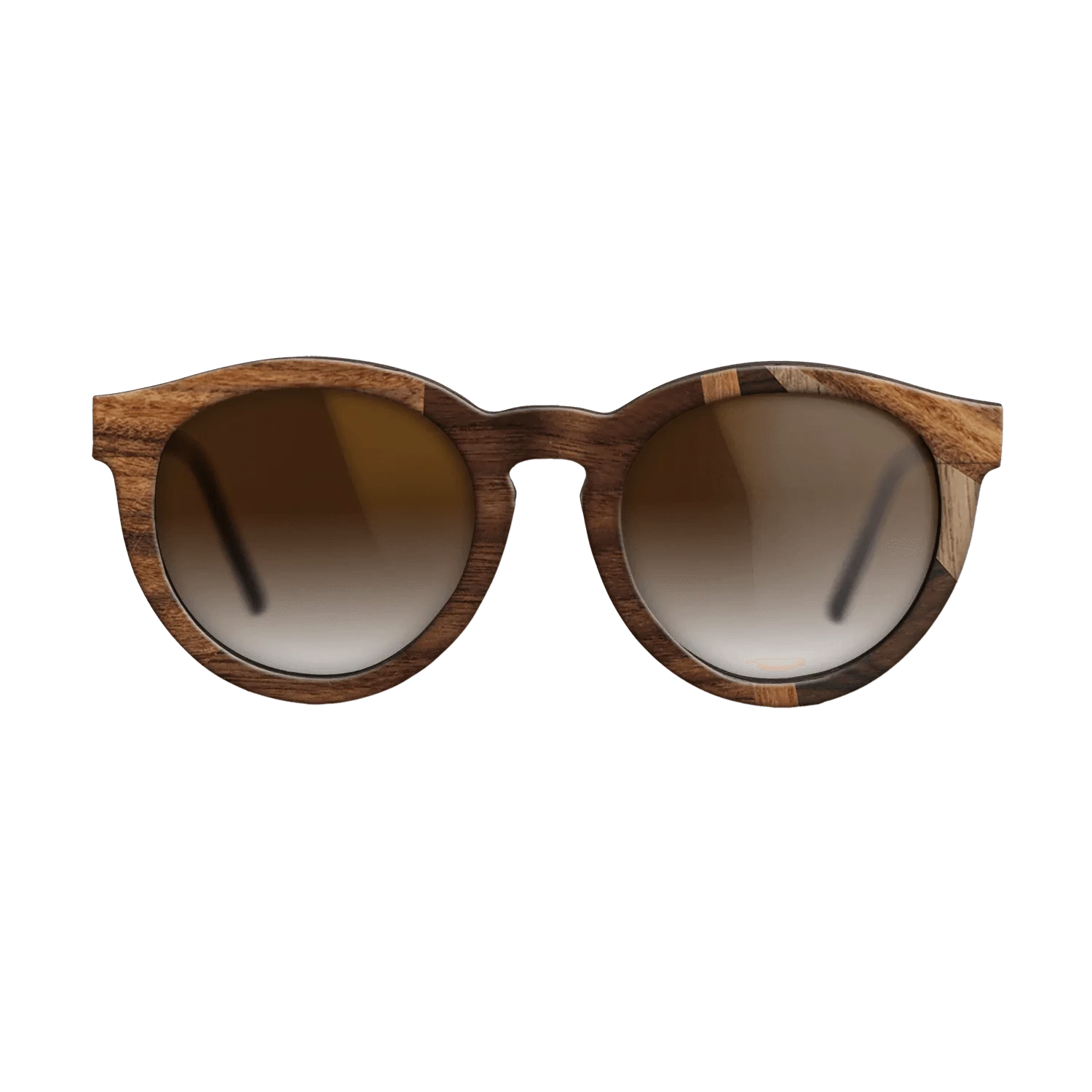 Ziricote Dark Quartered,Santos Rosewood Dark,Walnut: Straight Grain,Walnut Claro Light,Walnut Claro Dark: Fractal - The Rebel - Round - 1284 - SIRIS wood optic