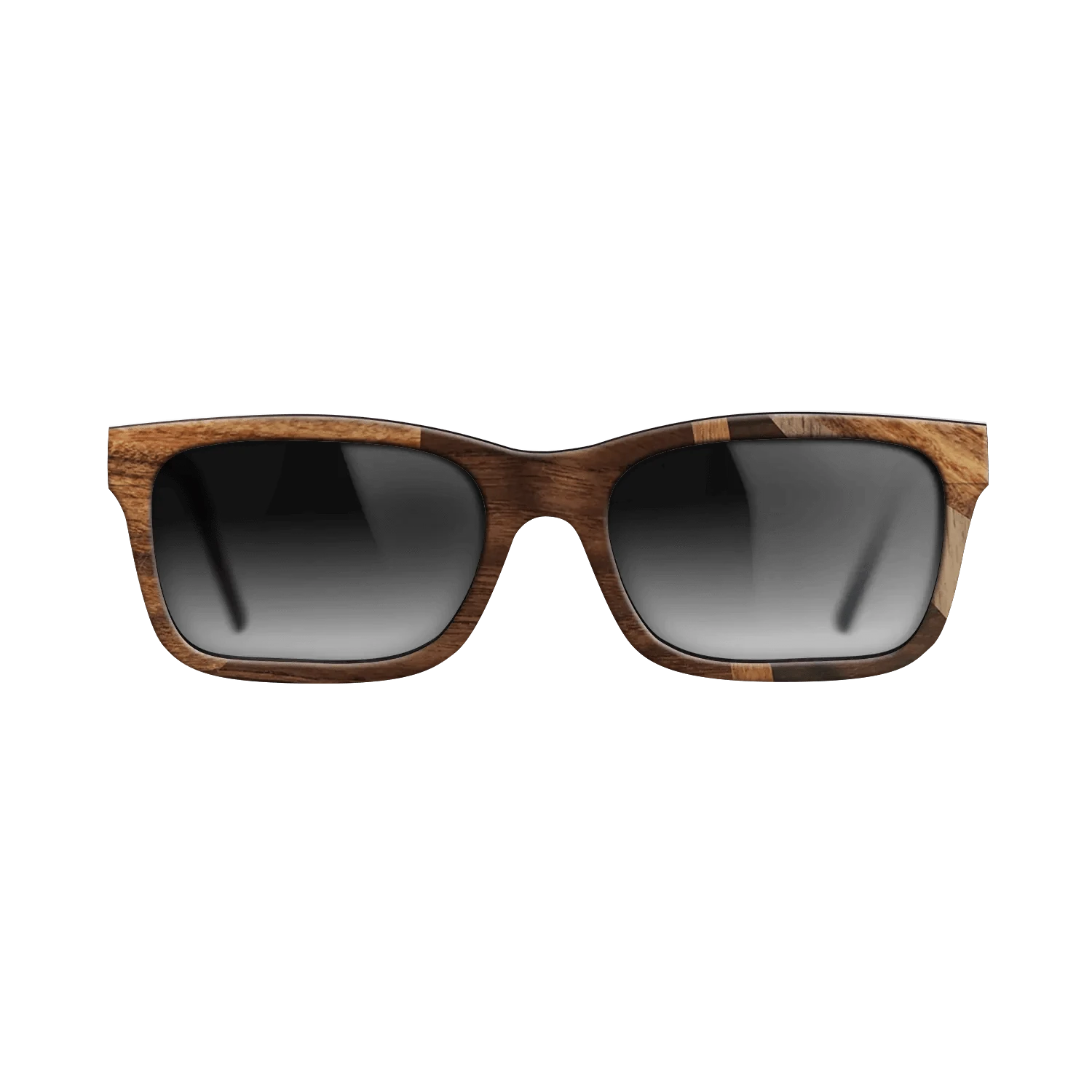 Ziricote Dark Quartered,Santos Rosewood Dark,Walnut: Straight Grain,Walnut Claro Light,Walnut Claro Dark: Fractal - The Sage - Rectangle - 1284 - SIRIS wood optic