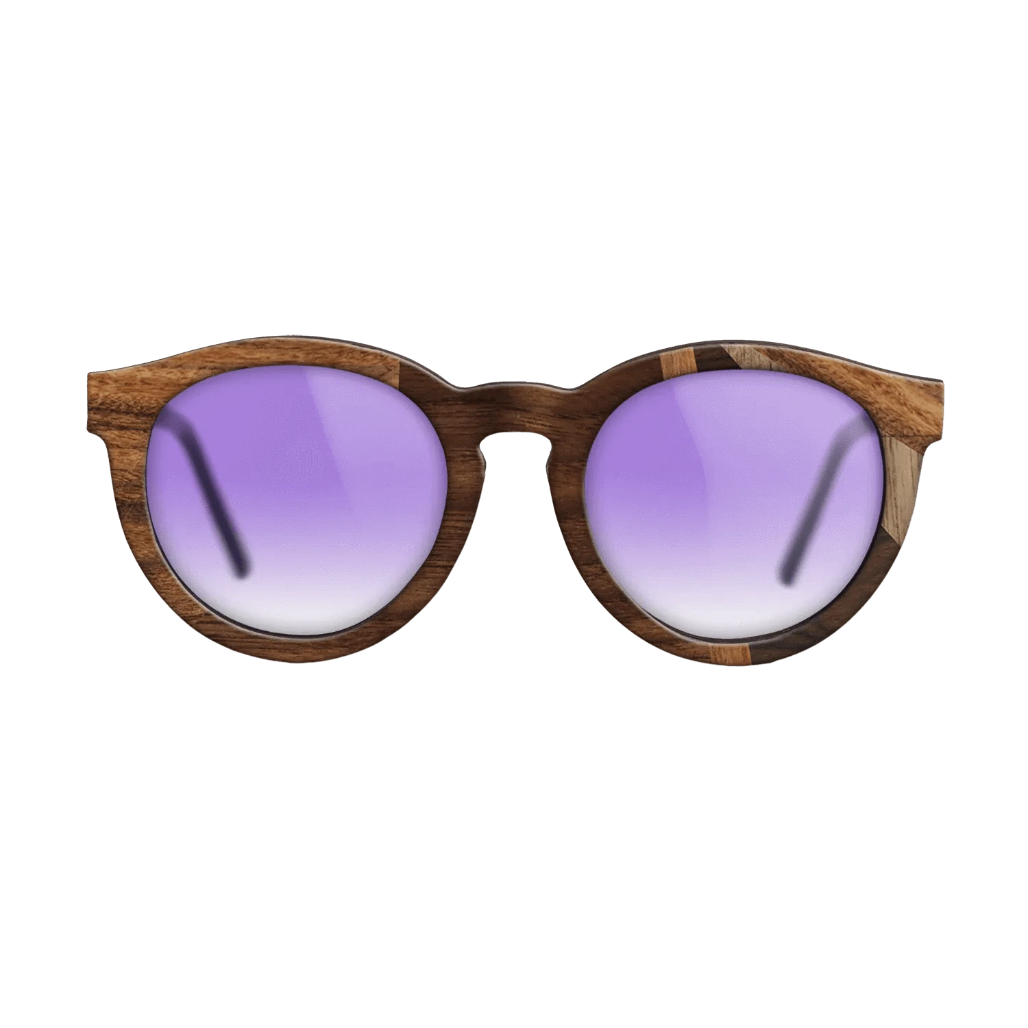 Ziricote Dark Quartered,Santos Rosewood Dark,Walnut: Straight Grain,Walnut Claro Light,Walnut Claro Dark: Fractal - The Rebel - Round - 1284 - SIRIS wood optic