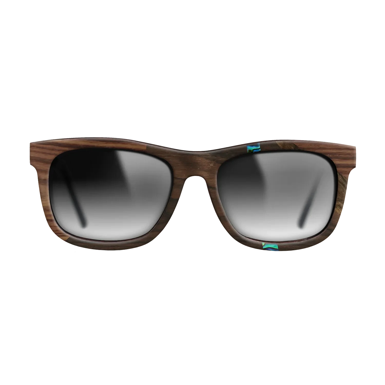 Ziricote Dark Quartered,Abalone Shell,Kingwood: Fractal - The Hero - Square - 1858 - SIRIS wood optic