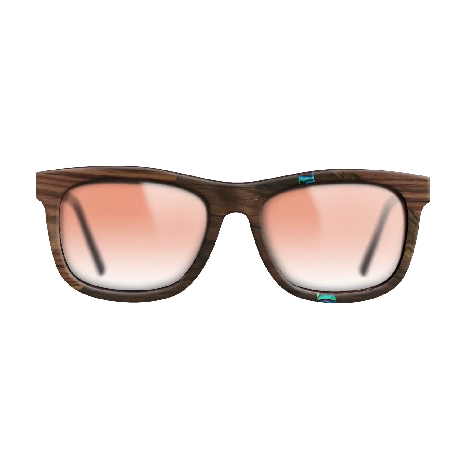 Ziricote Dark Quartered,Abalone Shell,Kingwood: Fractal - The Hero - Square - 1858 - SIRIS wood optic