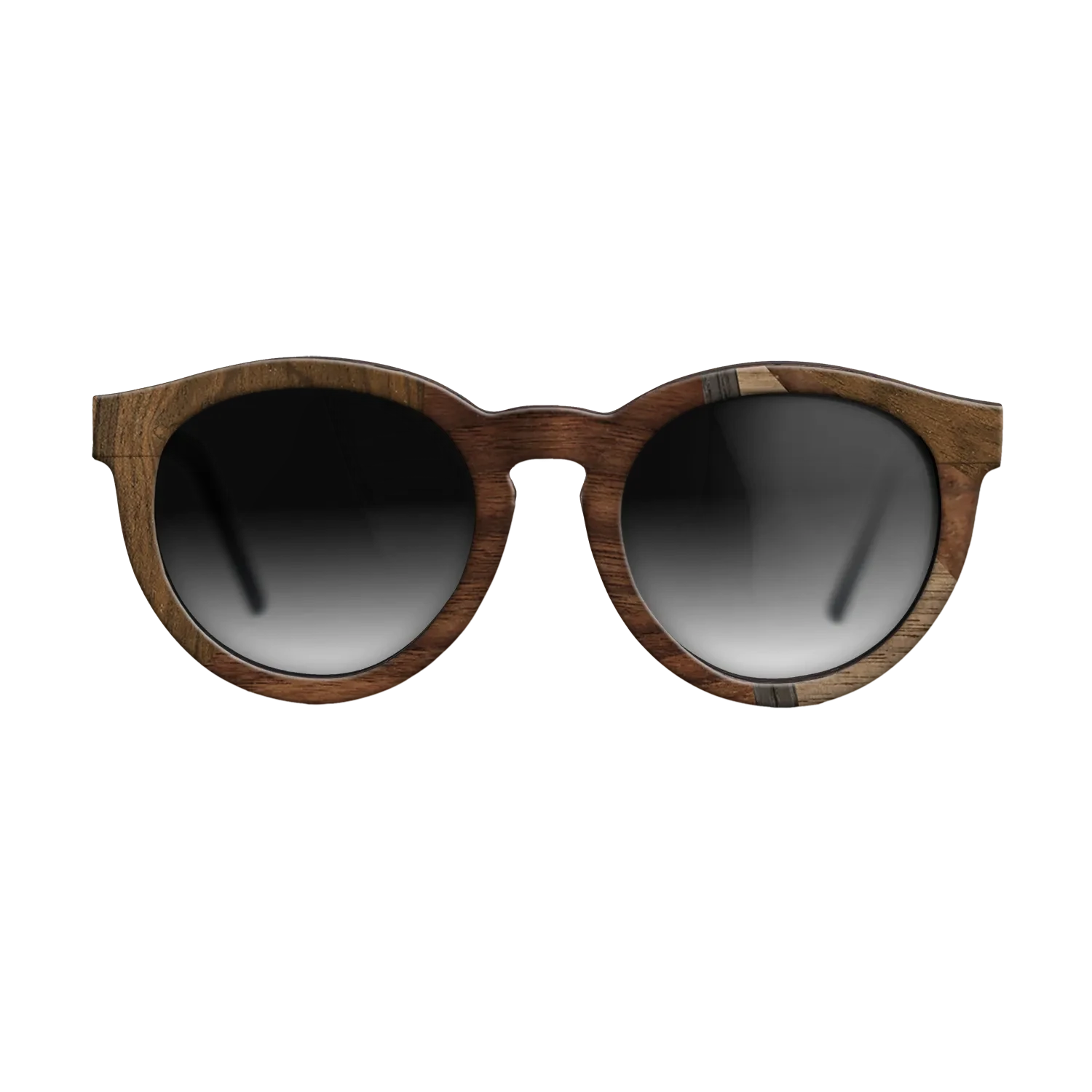 Walnut Claro Dark,Fumed Oak,Walnut Burl,Walnut: Straight Grain: Mosaic - The Rebel - Round - 1733 - SIRIS wood optic