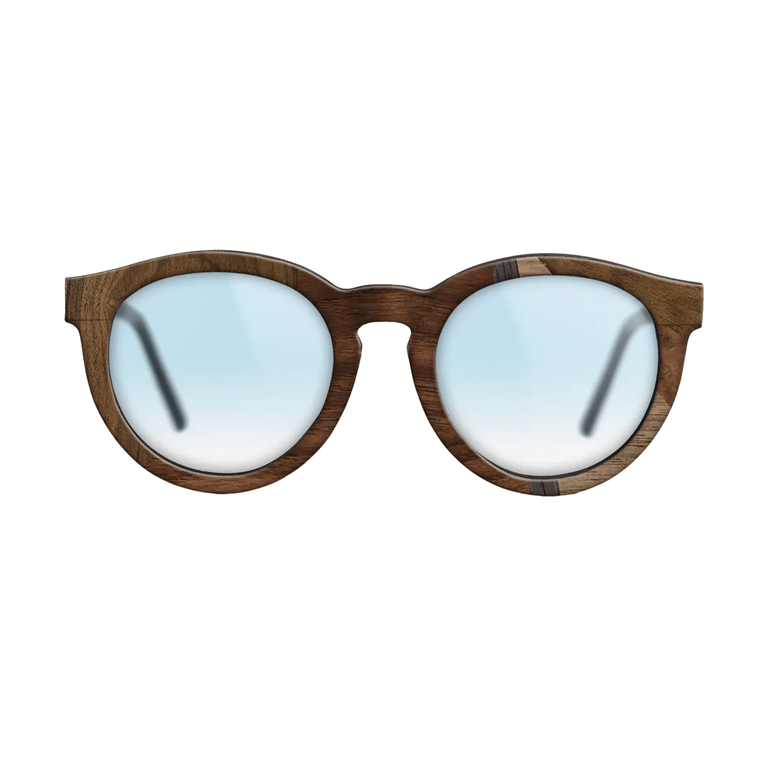 Walnut Claro Dark,Fumed Oak,Walnut Burl,Walnut: Straight Grain: Mosaic - The Rebel - Round - 1733 - SIRIS wood optic