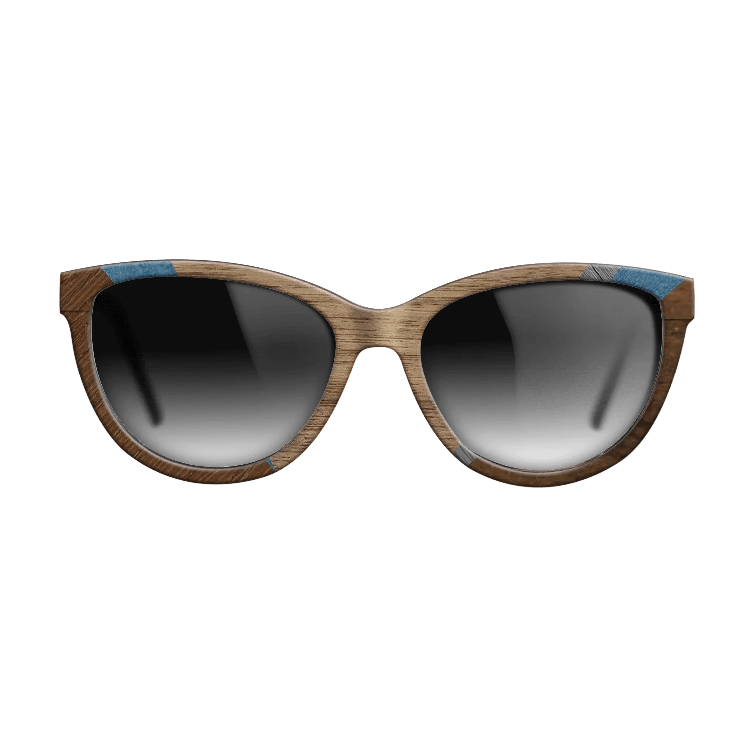 Walnut: Straight Grain,Poplar Dyed: Blue Denim,Ziricote Dark Quartered,Poplar Dyed: Grey: Geometric - The Maiden - Cat - 1282 - SIRIS wood optic