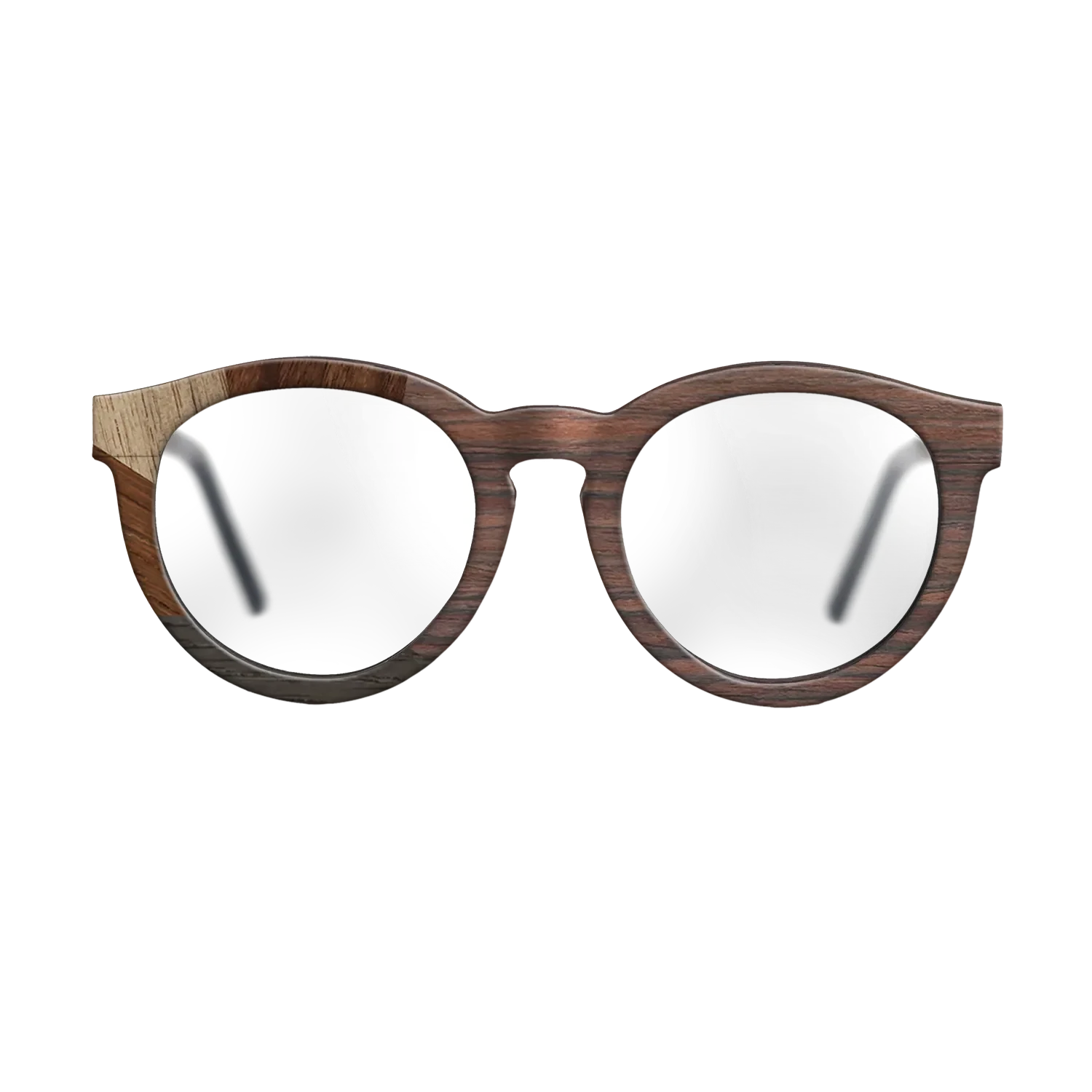 Rosewood Reconstituted,Ziricote Light Quartered,Walnut: Straight Grain,Walnut Claro Dark,Fumed Oak: Mosaic - The Rebel - Round - 1233 - SIRIS wood optic