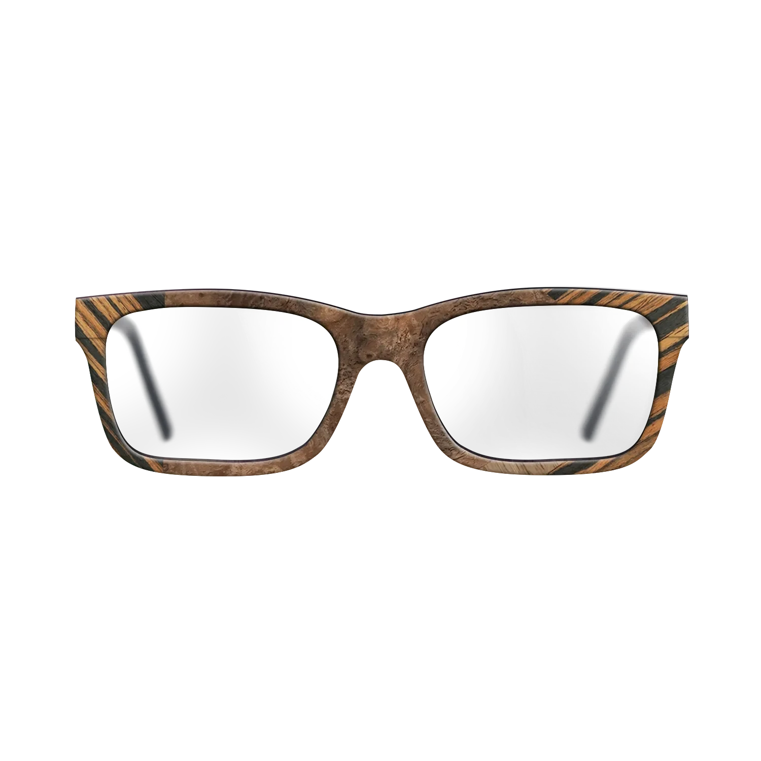 Italian Ebony,Ziricote Dark Quartered,Walnut Burl,Walnut: Straight Grain: Fractal - The Sage - Rectangle - 1513 - SIRIS wood optic