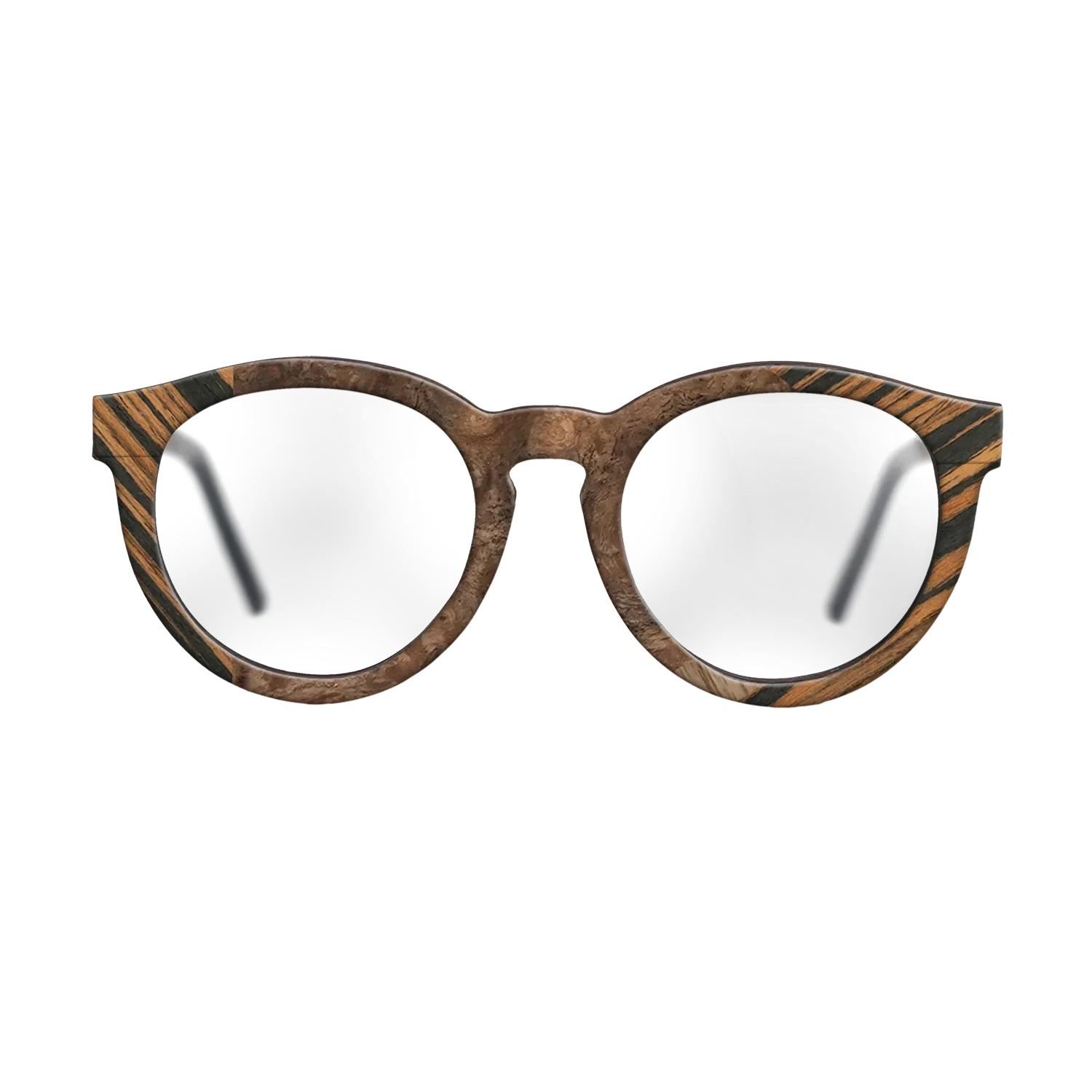 Italian Ebony,Ziricote Dark Quartered,Walnut Burl,Walnut: Straight Grain: Fractal - The Rebel - Round - 1513 - SIRIS wood optic