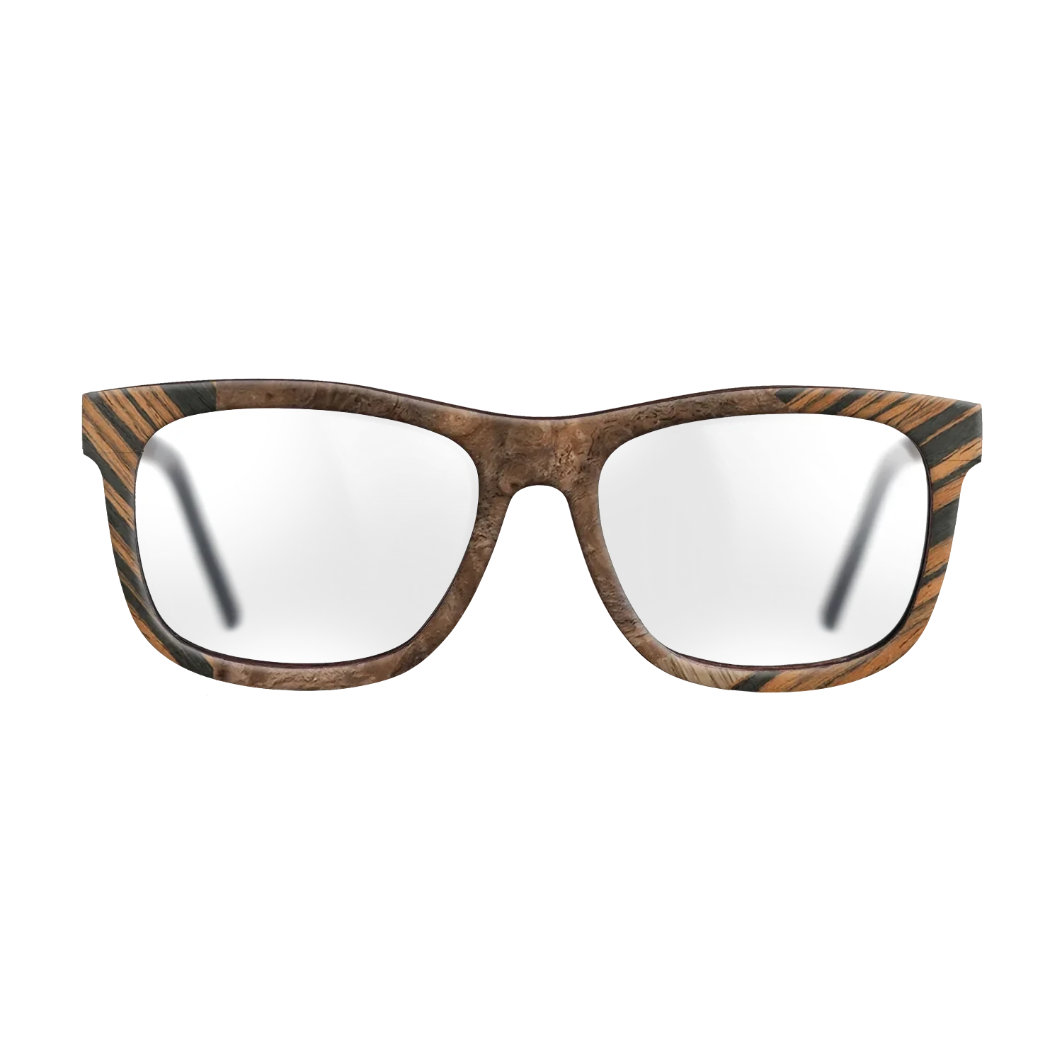 Italian Ebony,Ziricote Dark Quartered,Walnut Burl,Walnut: Straight Grain: Fractal - The Hero - Square - 1513 - SIRIS wood optic