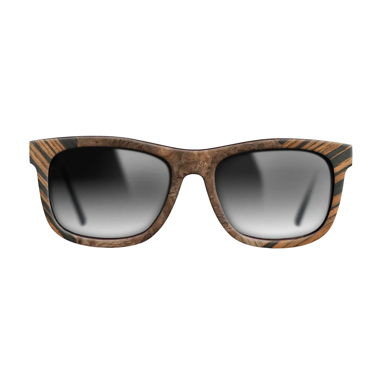 Italian Ebony,Ziricote Dark Quartered,Walnut Burl,Walnut: Straight Grain: Fractal - The Hero - Square - 1513 - SIRIS wood optic