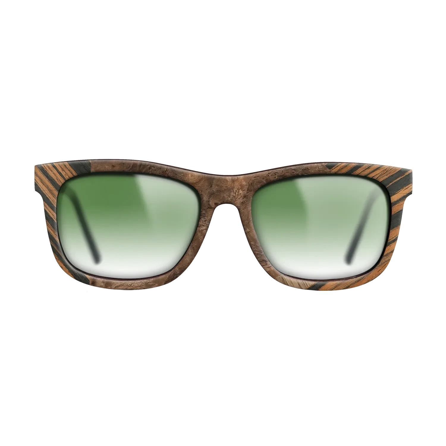 Italian Ebony,Ziricote Dark Quartered,Walnut Burl,Walnut: Straight Grain: Fractal - The Hero - Square - 1513 - SIRIS wood optic