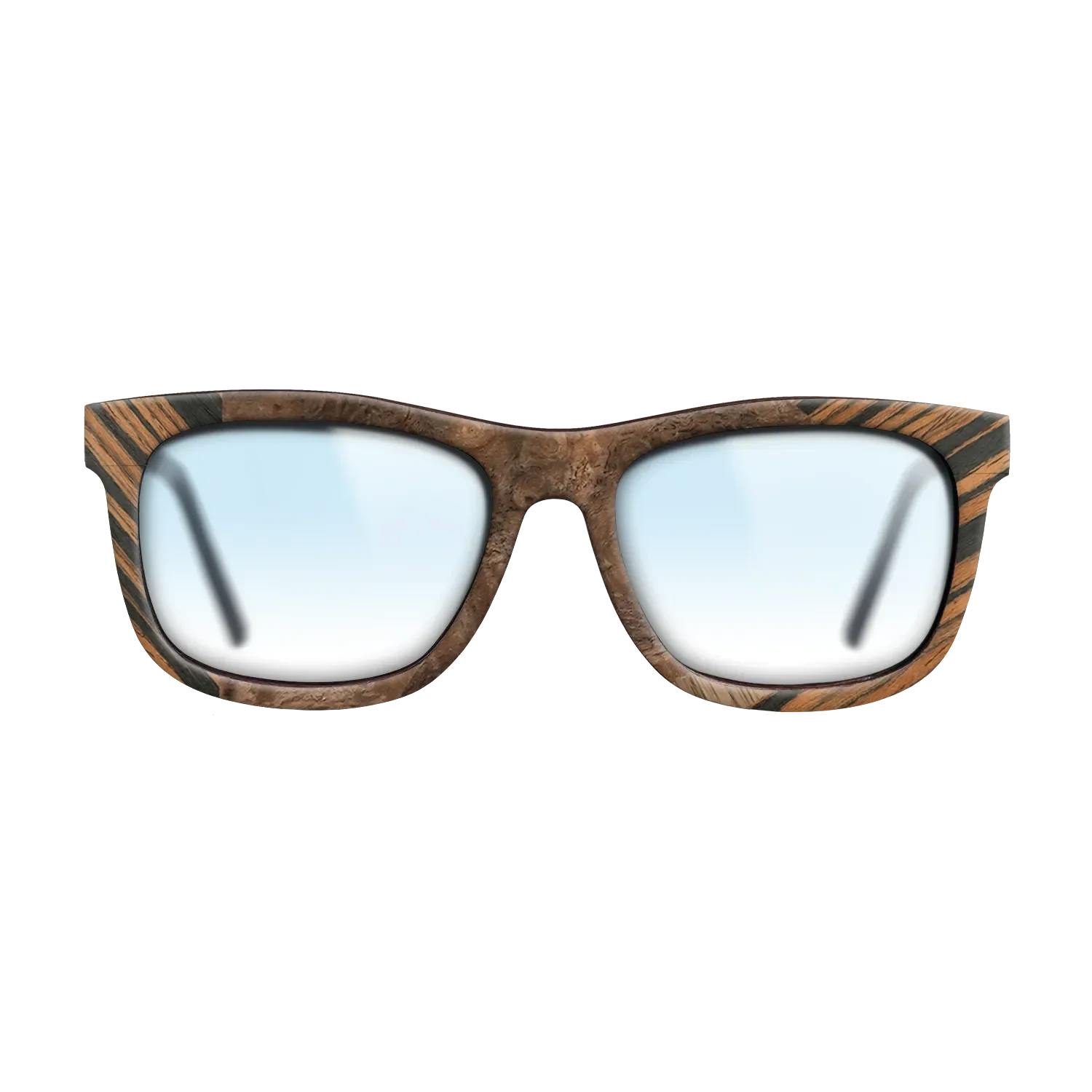 Italian Ebony,Ziricote Dark Quartered,Walnut Burl,Walnut: Straight Grain: Fractal - The Hero - Square - 1513 - SIRIS wood optic