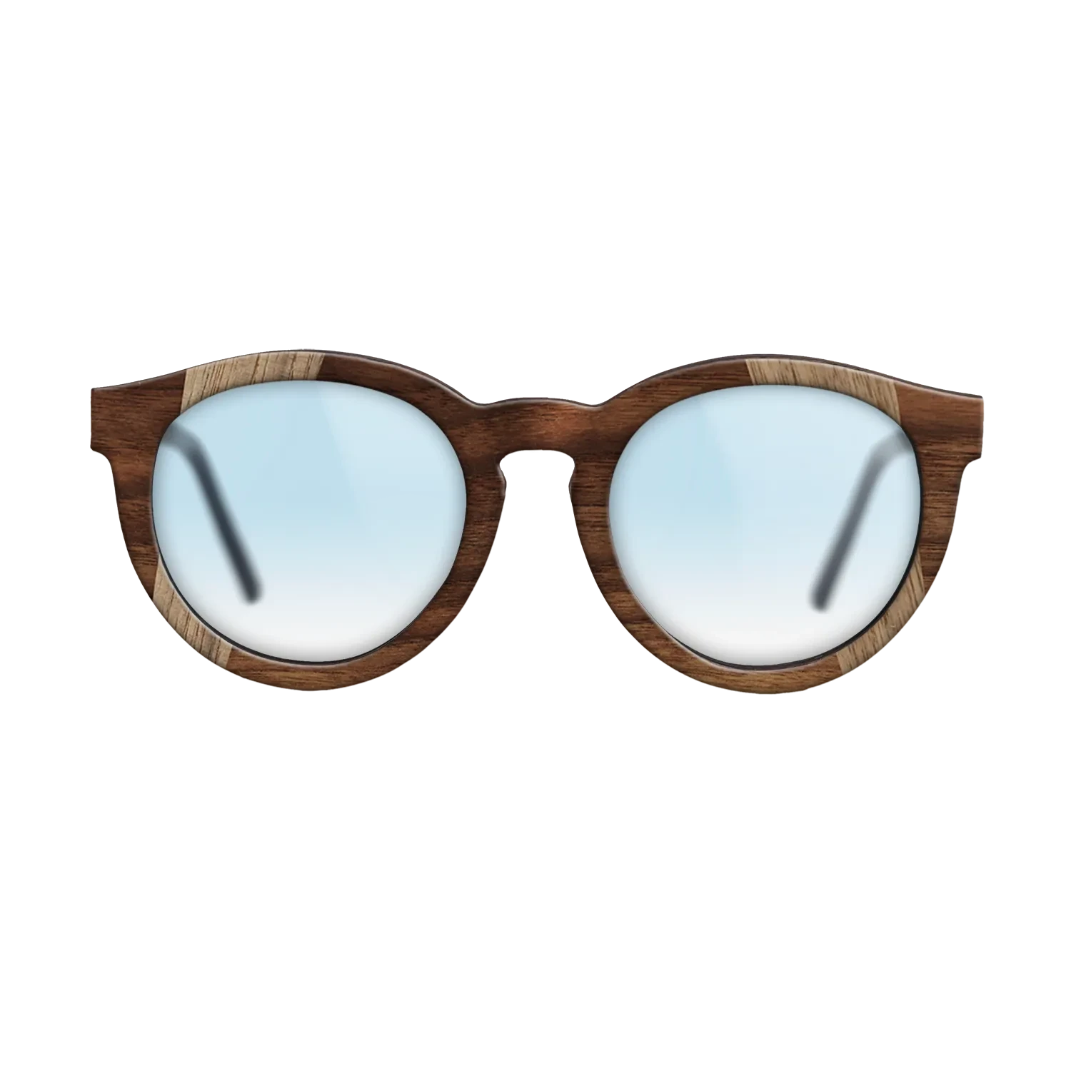 Walnut: Straight Grain,Walnut Claro Dark,Fumed Oak: Recursive - The Rebel - Round - 1163 - SIRIS wood optic