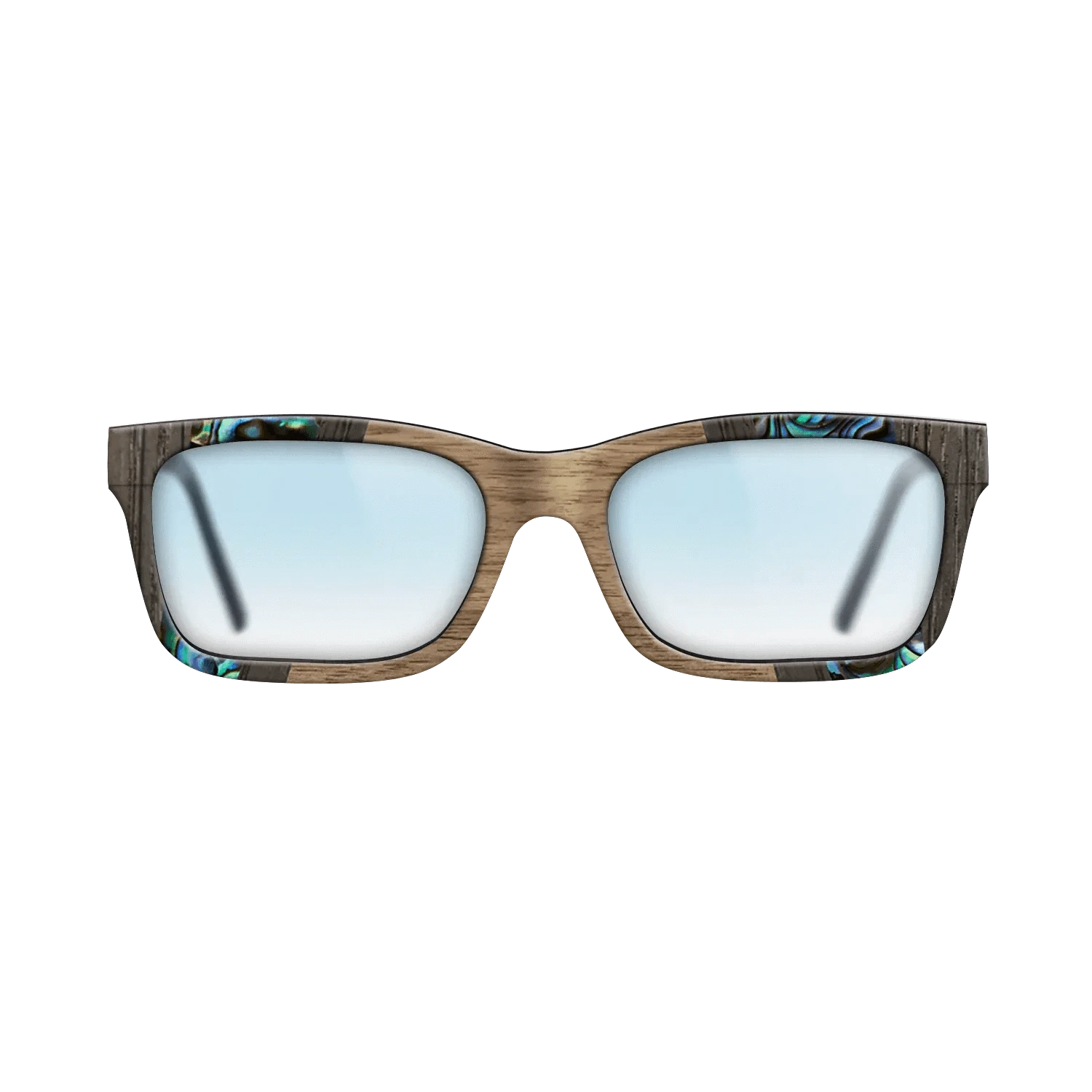 Walnut: Straight Grain,Abalone Shell,Fumed Oak,Kingwood: Recursive - The Sage - Rectangle - 1761 - SIRIS wood optic