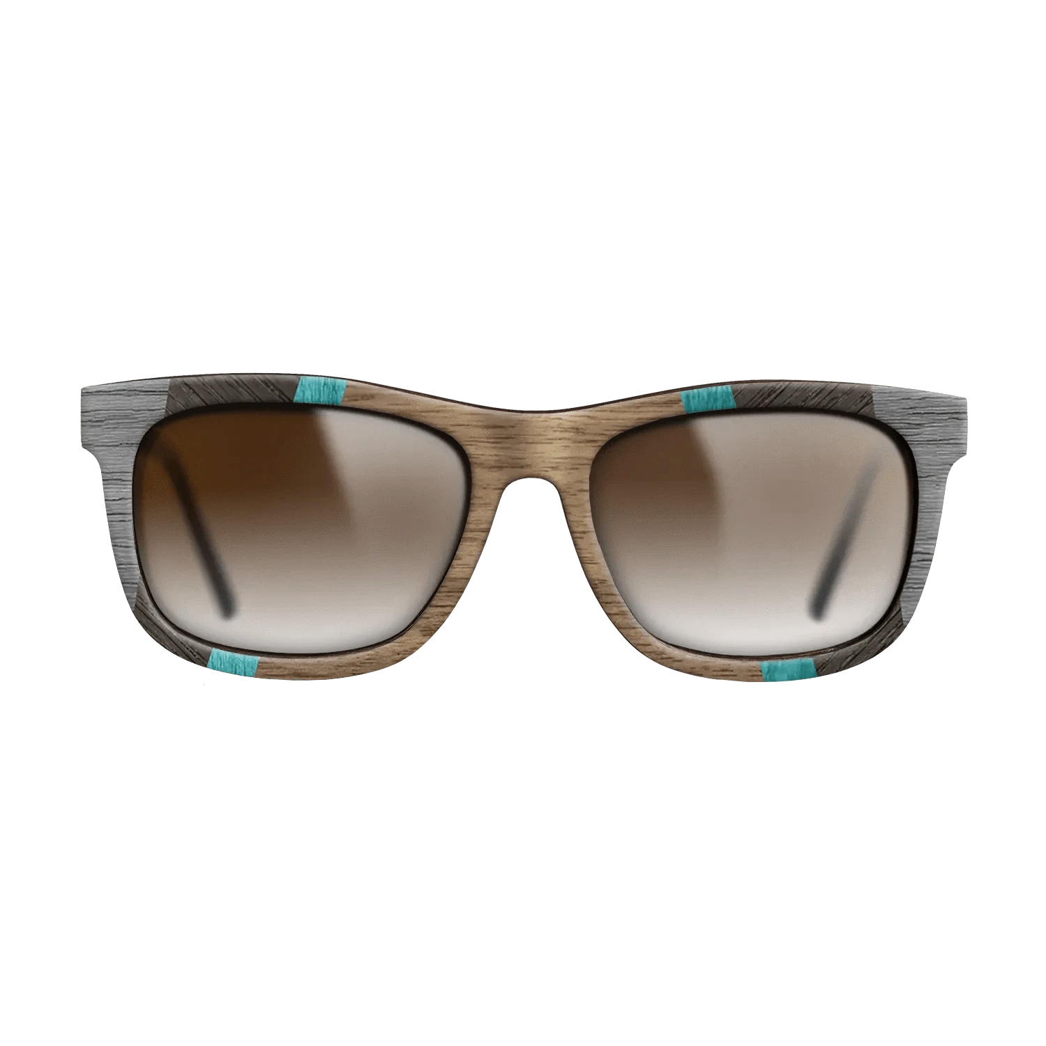 Walnut: Straight Grain,Poplar Dyed: Turquoise,Poplar Dyed: Grey,Walnut Claro Light,Fumed Oak: Recursive - The Hero - Square - 1905 - SIRIS wood optic