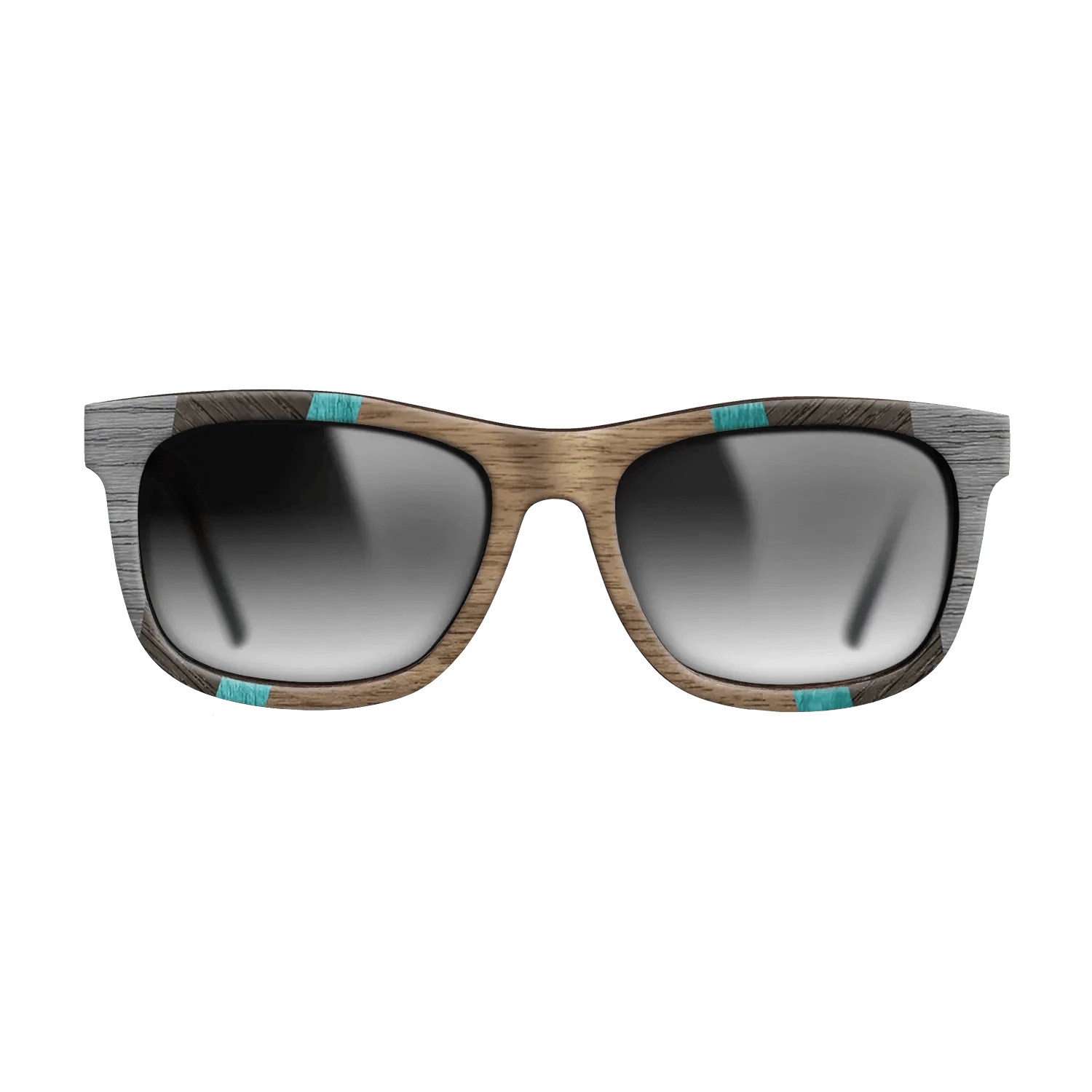 Walnut: Straight Grain,Poplar Dyed: Turquoise,Poplar Dyed: Grey,Walnut Claro Light,Fumed Oak: Recursive - The Hero - Square - 1905 - SIRIS wood optic