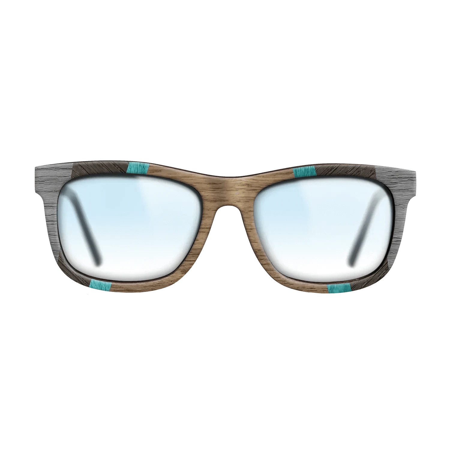 Walnut: Straight Grain,Poplar Dyed: Turquoise,Poplar Dyed: Grey,Walnut Claro Light,Fumed Oak: Recursive - The Hero - Square - 1905 - SIRIS wood optic