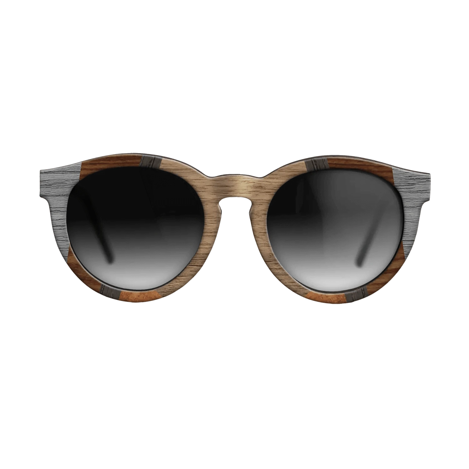 Walnut: Straight Grain,Poplar Dyed: Grey,Wenge,Fumed Oak,Koa: Recursive - The Rebel - Round - 1557 - SIRIS wood optic