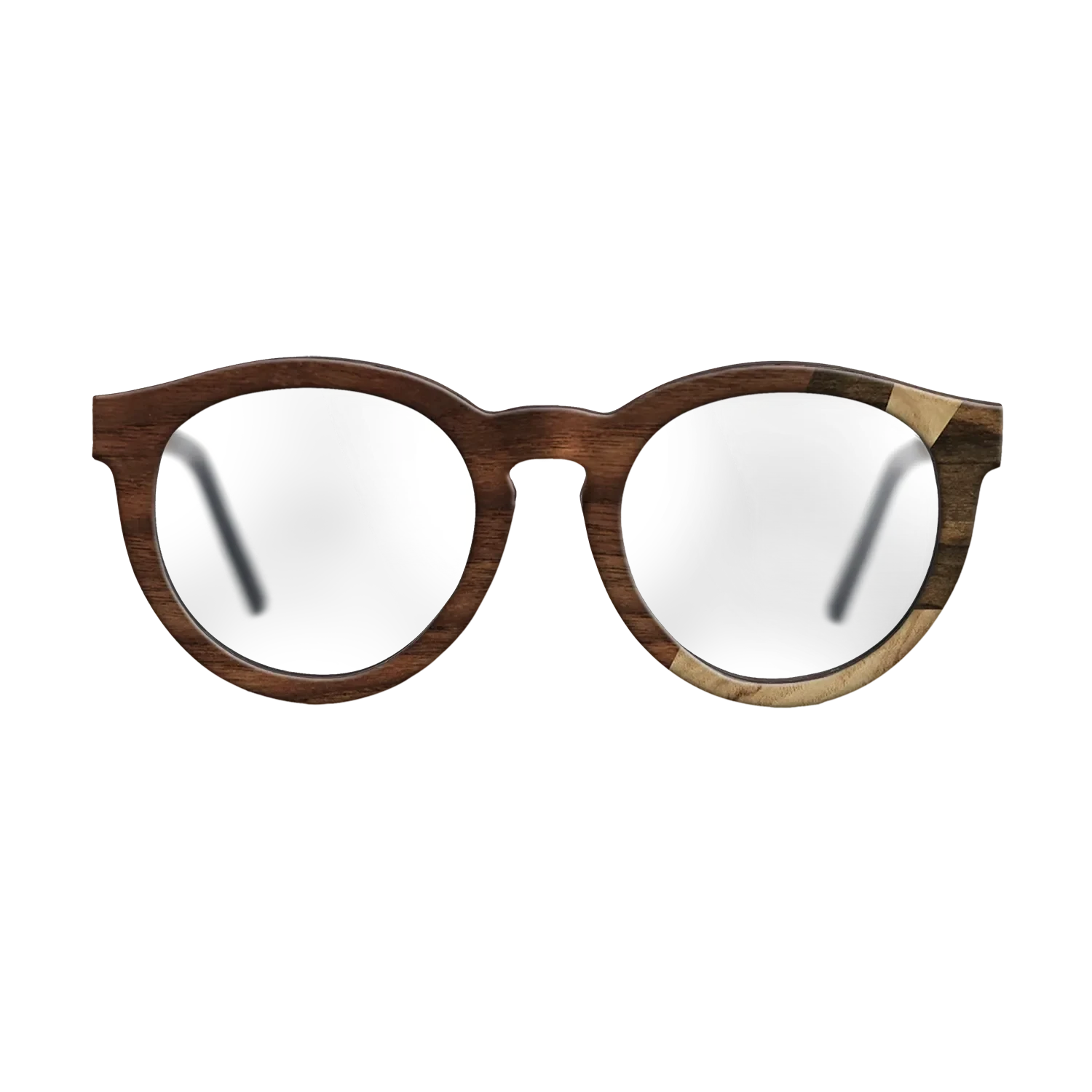 Ziricote Dark Quartered,Olive Burl,Walnut Claro Light,Walnut Claro Dark: Fractal - The Rebel - Round - 1678 - SIRIS wood optic