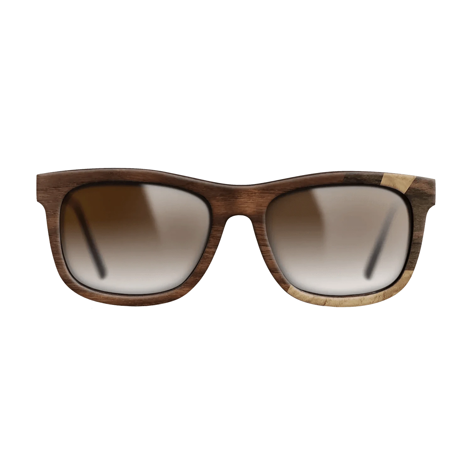 Ziricote Dark Quartered,Olive Burl,Walnut Claro Light,Walnut Claro Dark: Fractal - The Hero - Square - 1678 - SIRIS wood optic