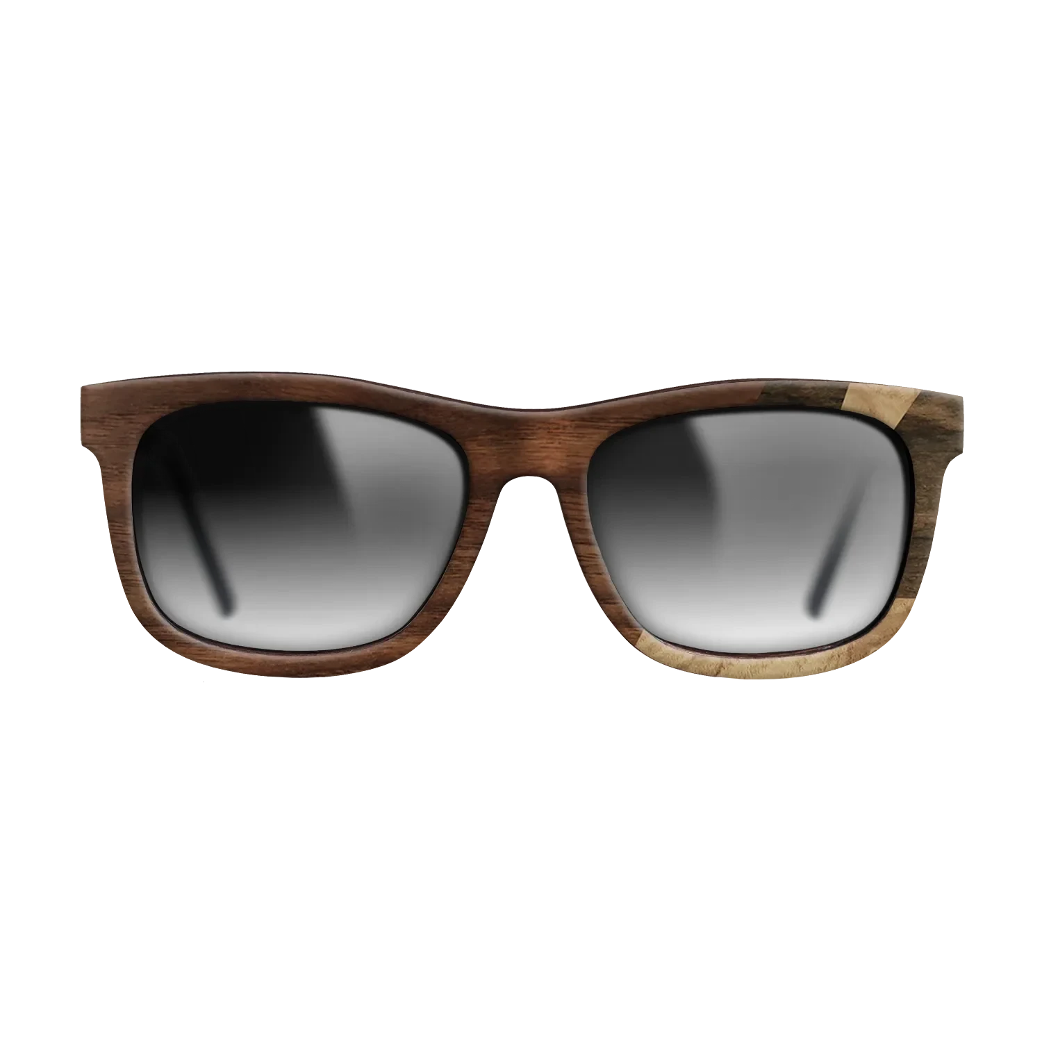 Ziricote Dark Quartered,Olive Burl,Walnut Claro Light,Walnut Claro Dark: Fractal - The Hero - Square - 1678 - SIRIS wood optic