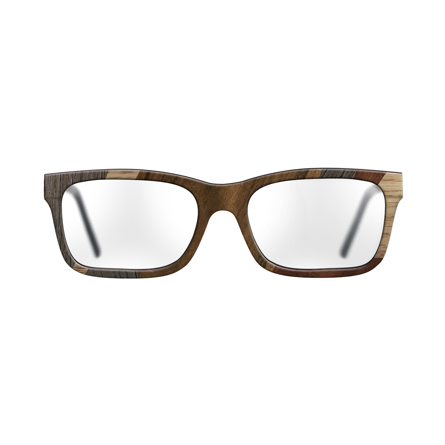 Ziricote Dark Quartered,Wenge,Walnut: Straight Grain,Walnut Claro Dark: Mosaic - The Sage - Rectangle - 2035 - SIRIS wood optic