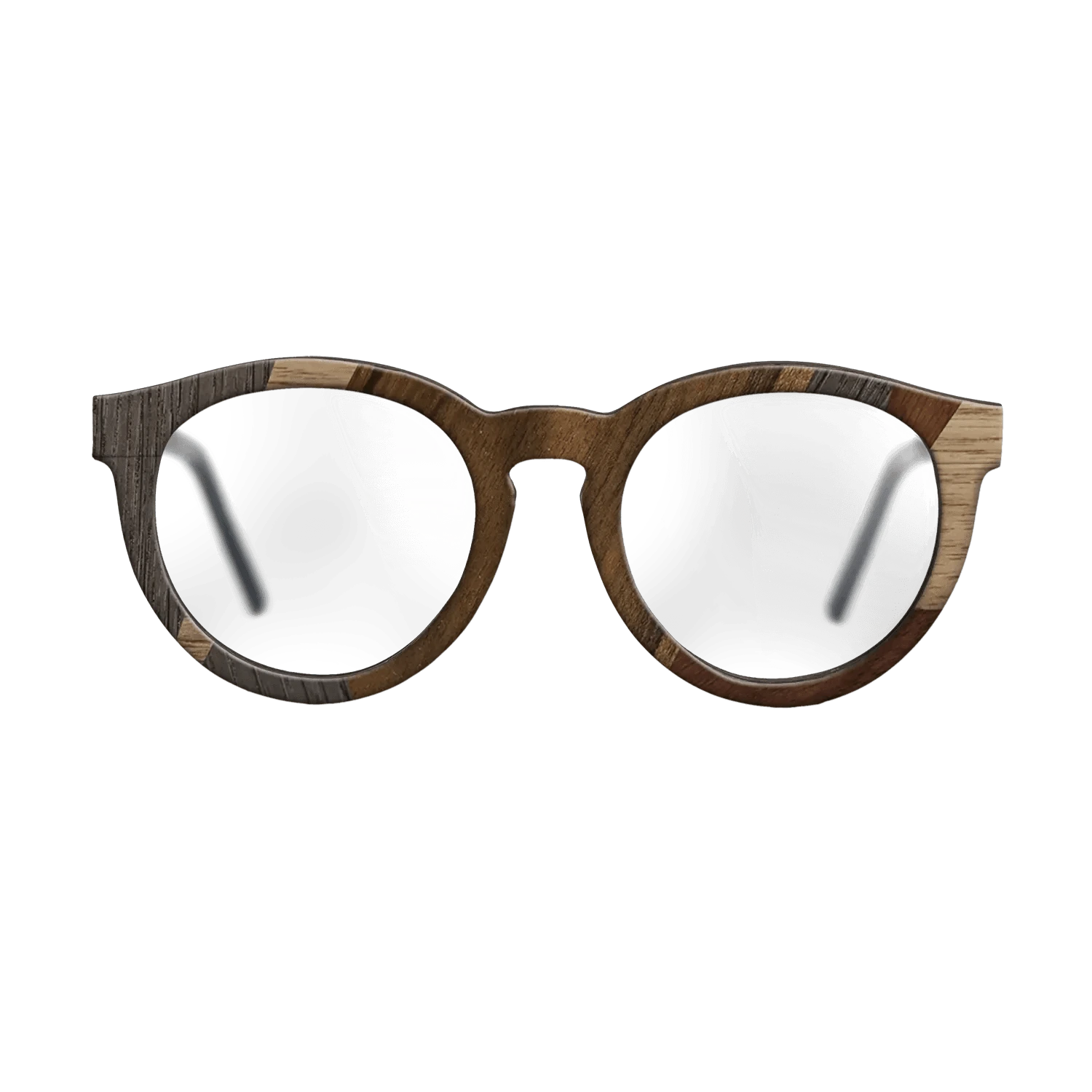 Ziricote Dark Quartered,Wenge,Walnut: Straight Grain,Walnut Claro Dark: Mosaic - The Rebel - Round - 2035 - SIRIS wood optic