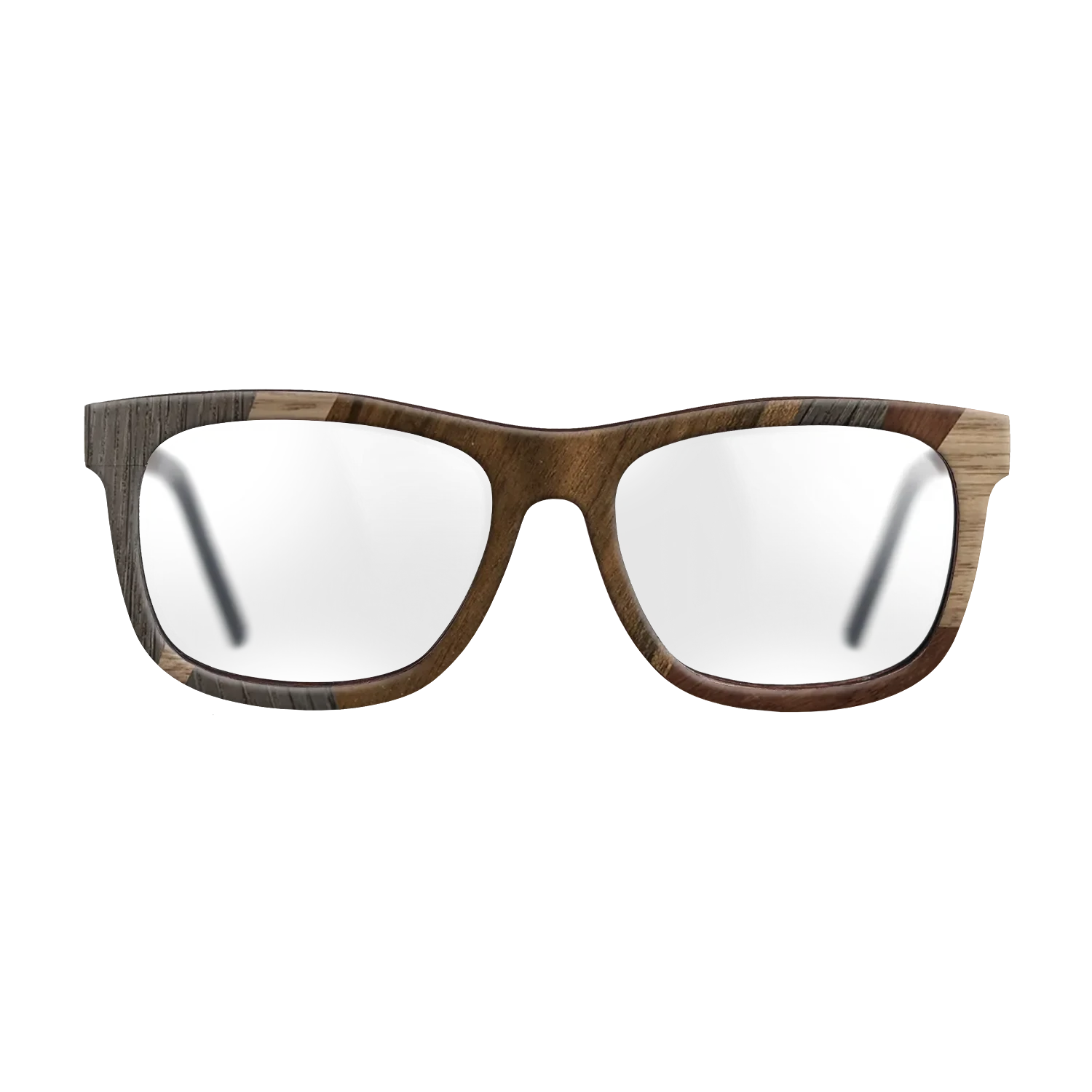 Ziricote Dark Quartered,Wenge,Walnut: Straight Grain,Walnut Claro Dark: Mosaic - The Hero - Square - 2035 - SIRIS wood optic