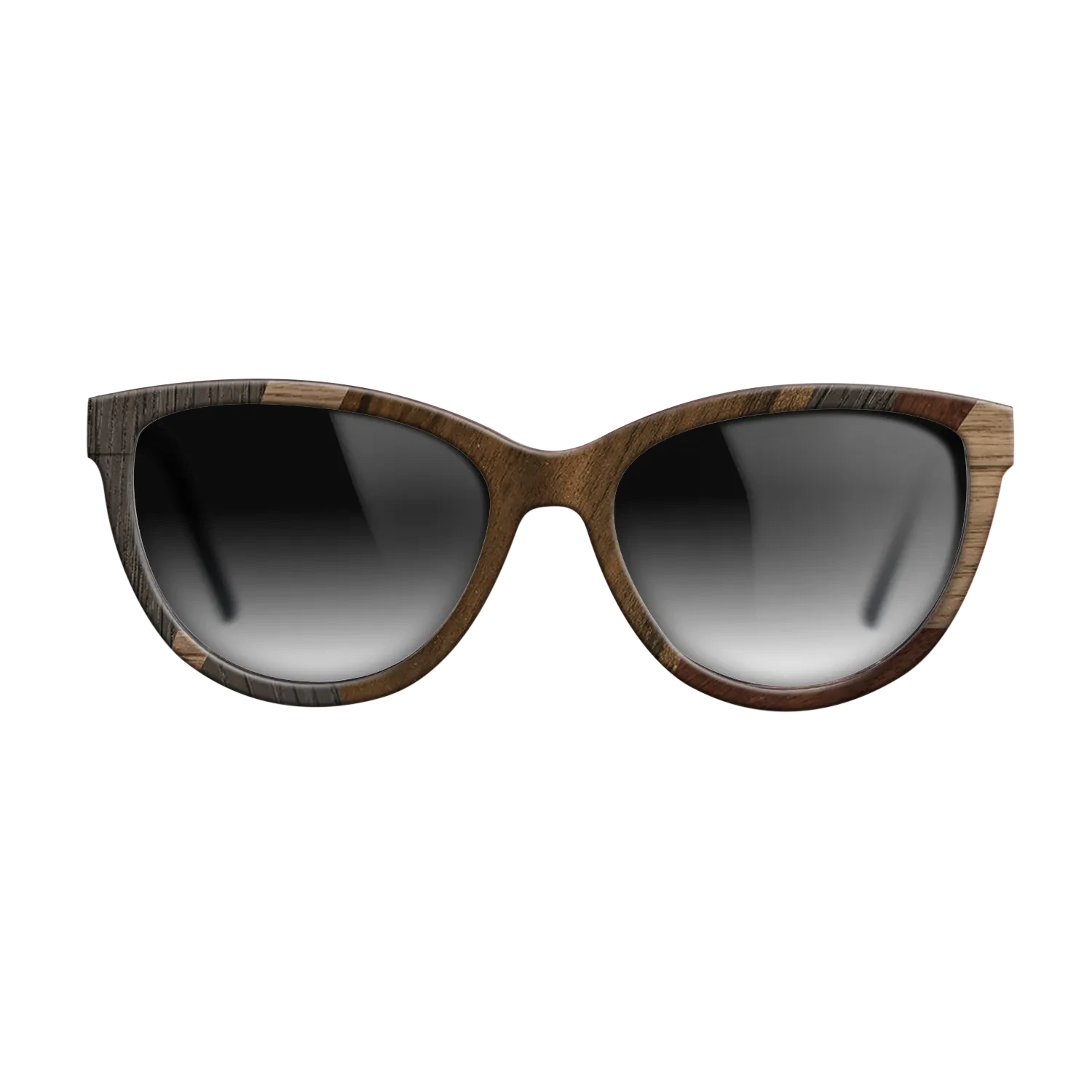 Ziricote Dark Quartered,Wenge,Walnut: Straight Grain,Walnut Claro Dark: Mosaic - The Maiden - Cat - 2035 - SIRIS wood optic