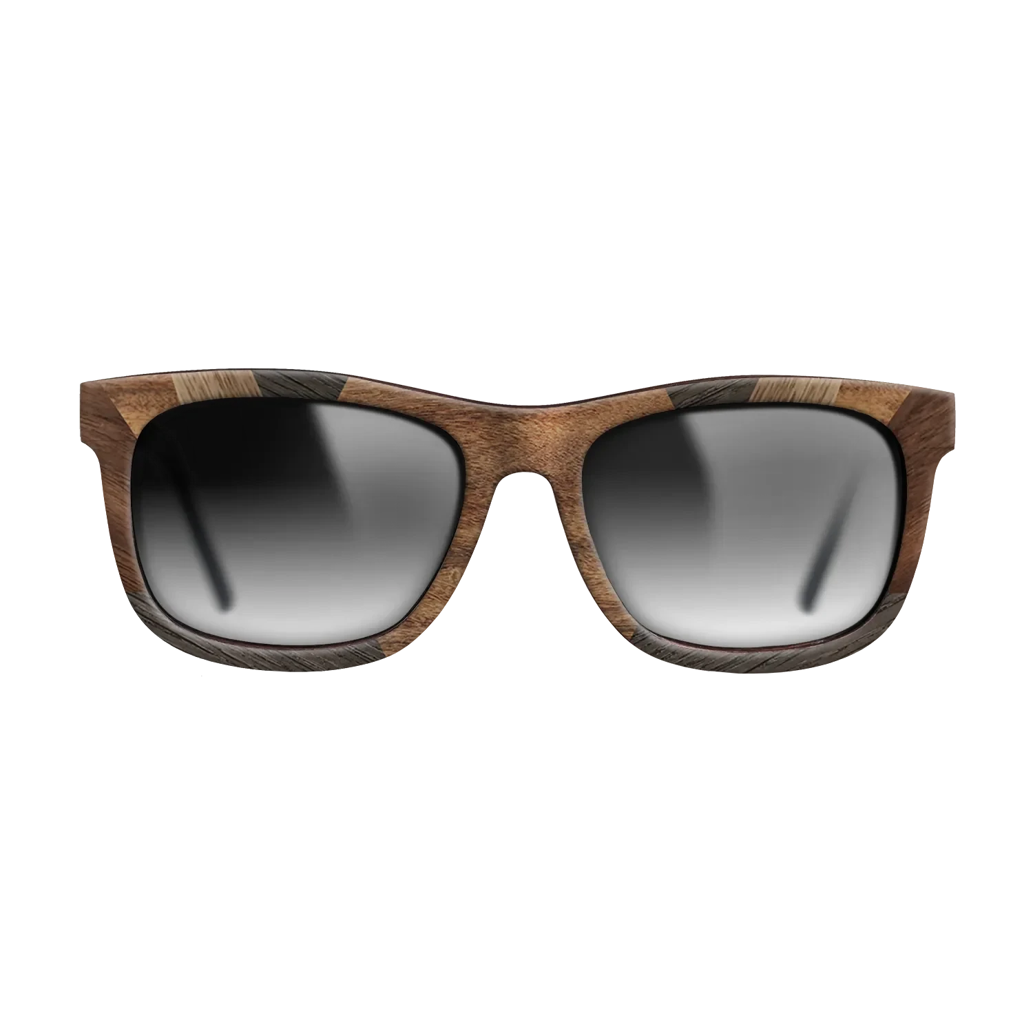 Walnut Claro Light,Fumed Oak,Walnut: Straight Grain,Ziricote Dark Quartered,Santos Rosewood Dark: Recursive - The Hero - Square - 1529 - SIRIS wood optic