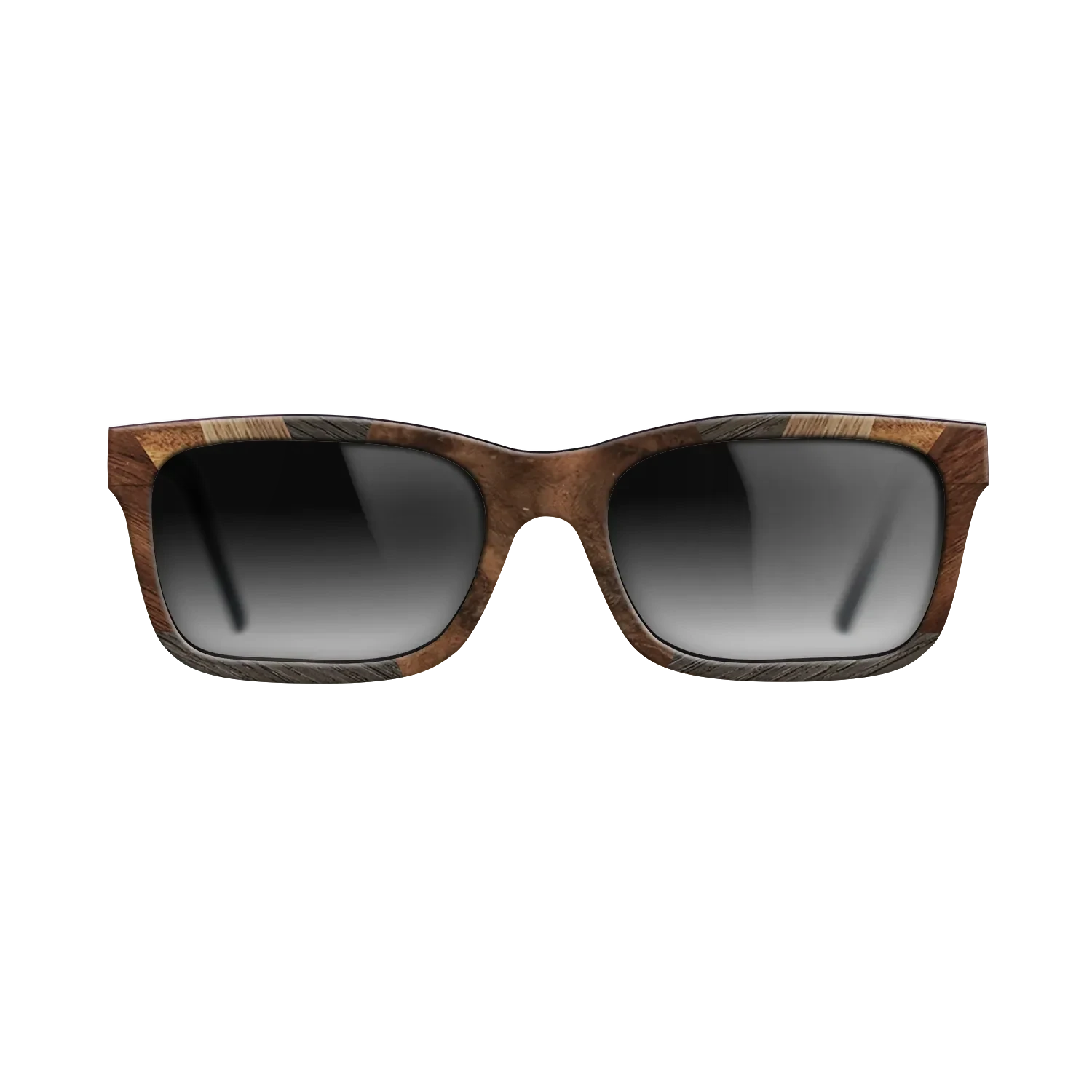 Walnut Burl,Walnut: Straight Grain,Fumed Oak,Santos Rosewood Dark: Recursive - The Sage - Rectangle - 1766 - SIRIS wood optic