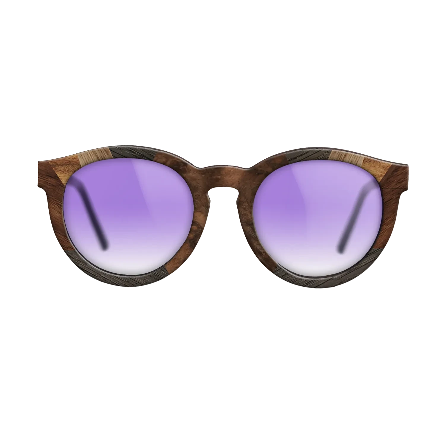 Walnut Burl,Walnut: Straight Grain,Fumed Oak,Santos Rosewood Dark: Recursive - The Rebel - Round - 1766 - SIRIS wood optic