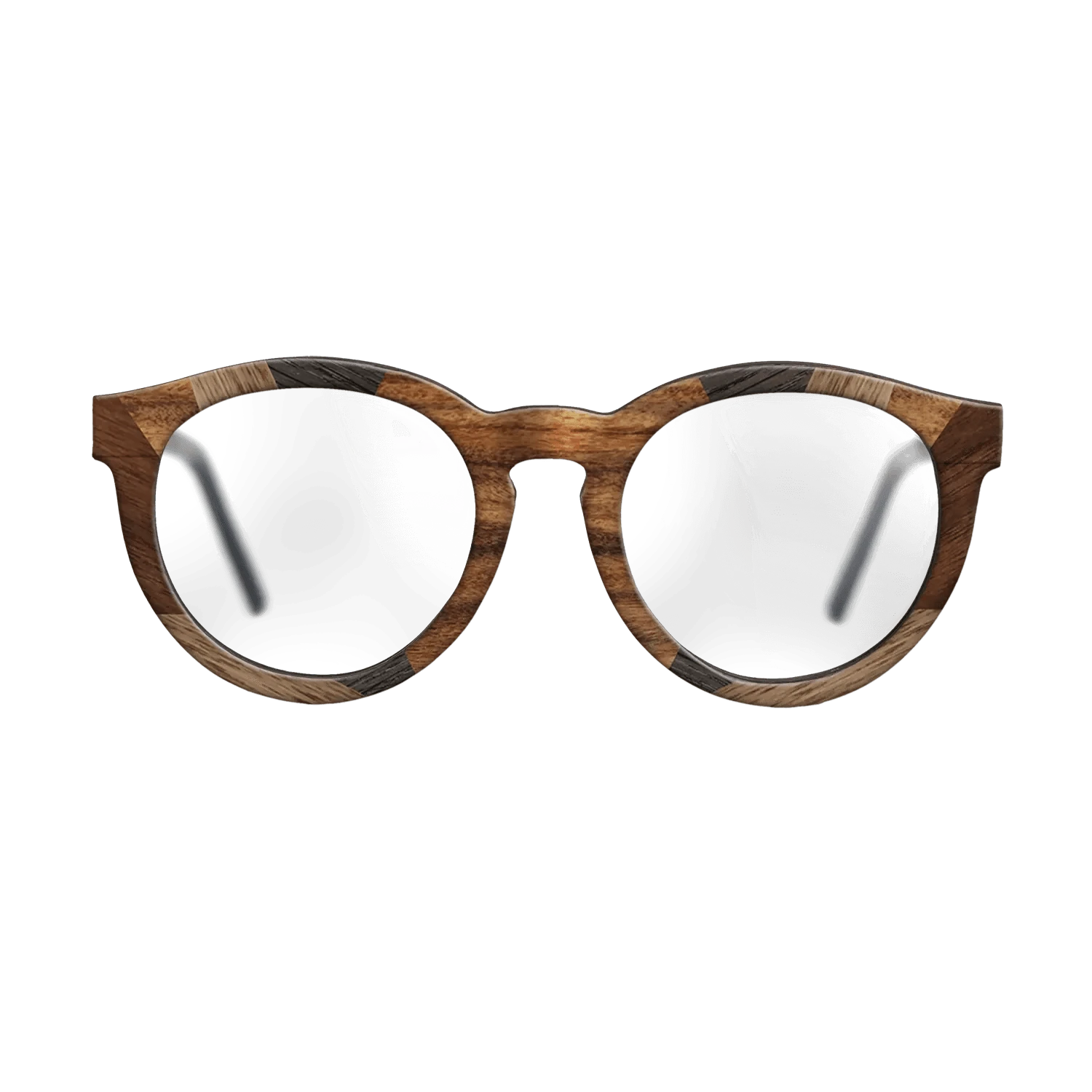 Santos Rosewood Dark,Fumed Oak,Walnut: Straight Grain,Kingwood: Recursive - The Rebel - Round - 1938 - SIRIS wood optic