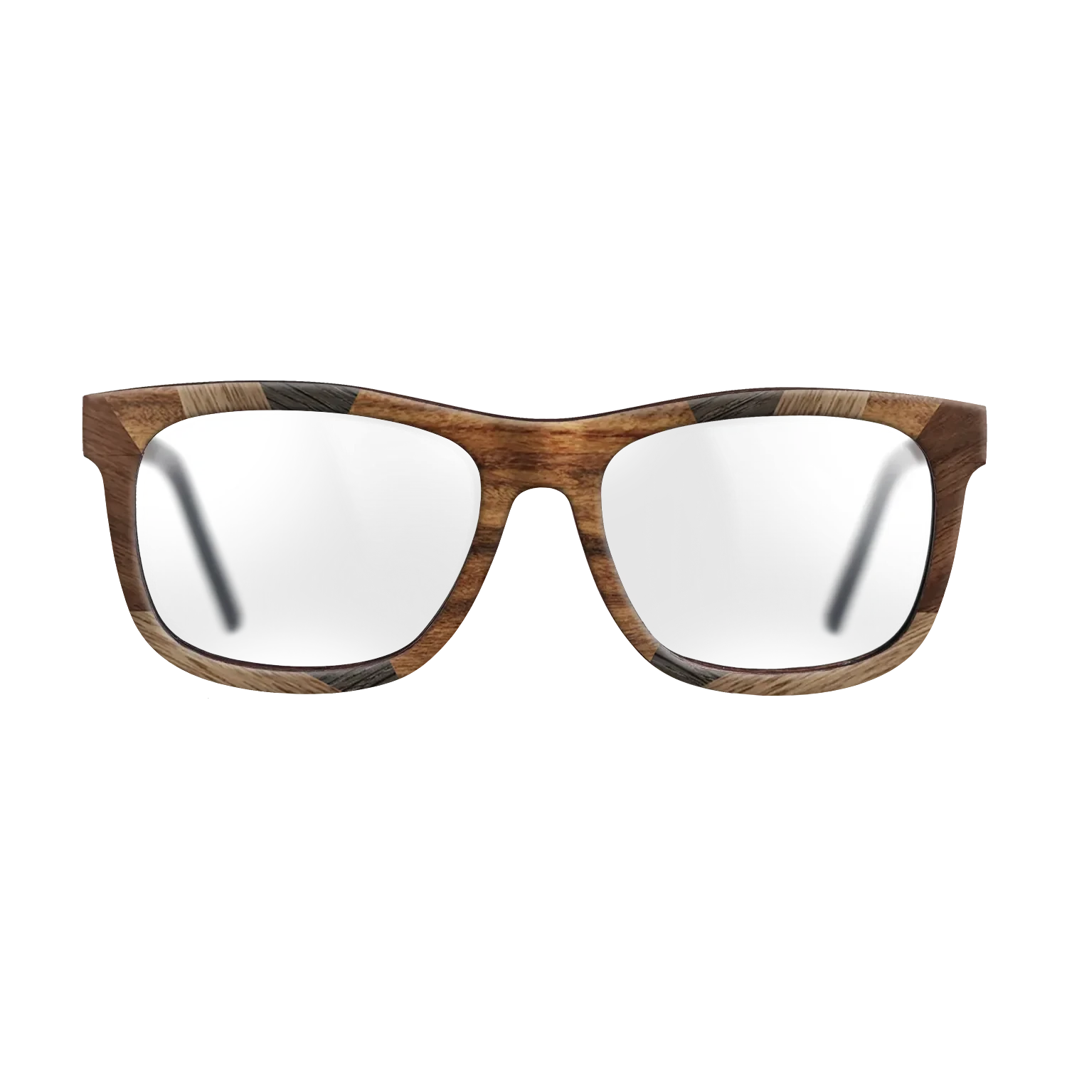 Santos Rosewood Dark,Fumed Oak,Walnut: Straight Grain,Kingwood: Recursive - The Hero - Square - 1938 - SIRIS wood optic