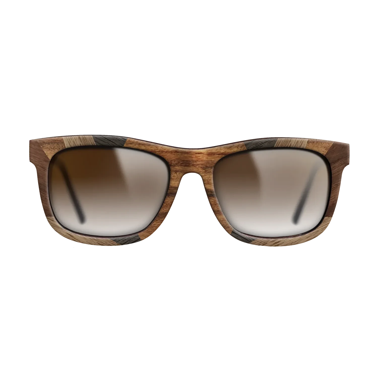 Santos Rosewood Dark,Fumed Oak,Walnut: Straight Grain,Kingwood: Recursive - The Hero - Square - 1938 - SIRIS wood optic