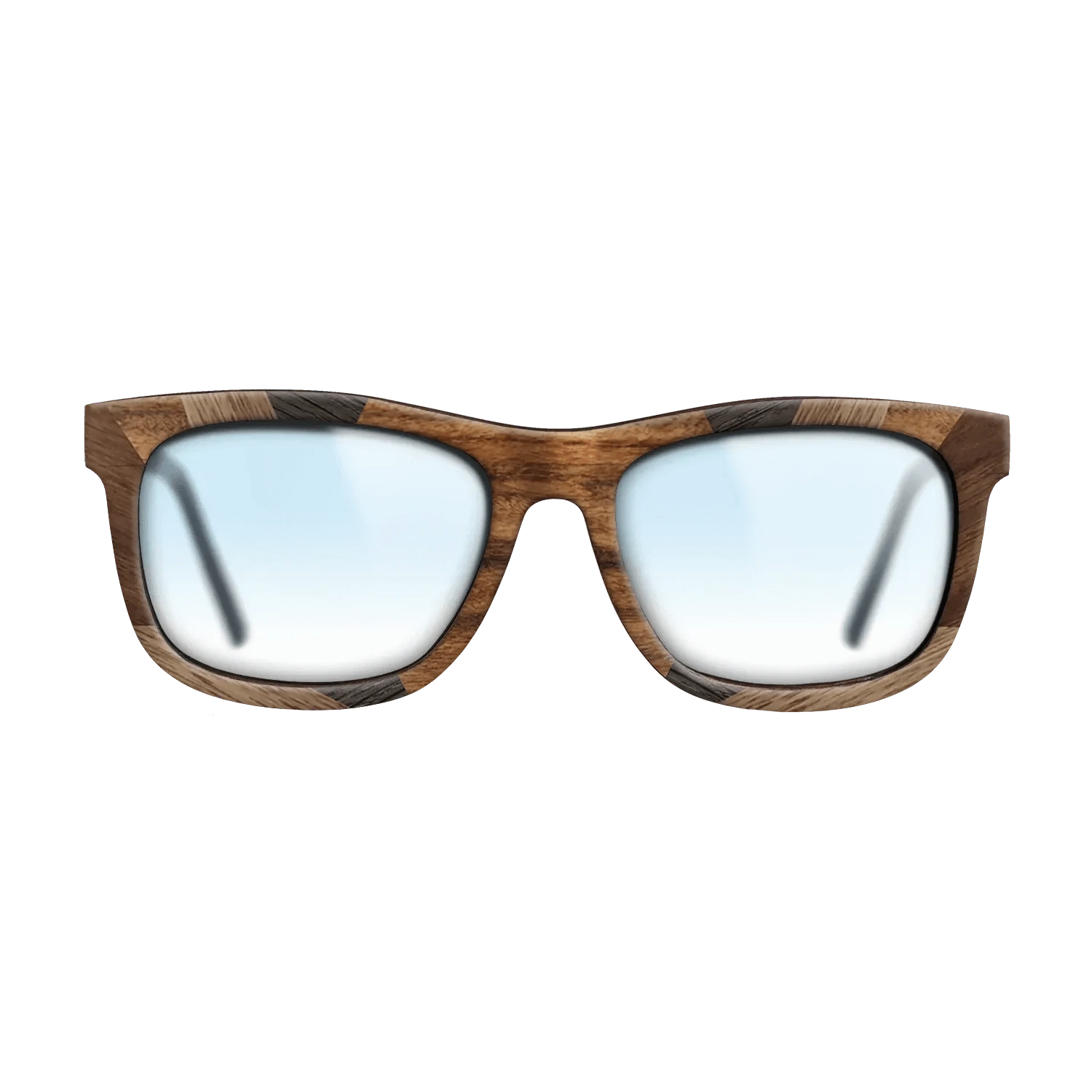 Santos Rosewood Dark,Fumed Oak,Walnut: Straight Grain,Kingwood: Recursive - The Hero - Square - 1938 - SIRIS wood optic