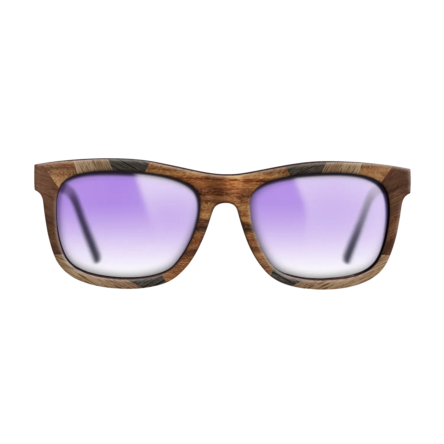 Santos Rosewood Dark,Fumed Oak,Walnut: Straight Grain,Kingwood: Recursive - The Hero - Square - 1938 - SIRIS wood optic