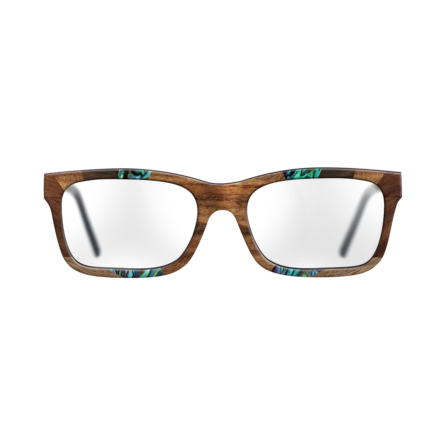 Santos Rosewood Dark,Fumed Oak,Abalone Shell,Ziricote Dark Quartered,Walnut: Straight Grain: Recursive - The Sage - Rectangle - 853 - SIRIS wood optic