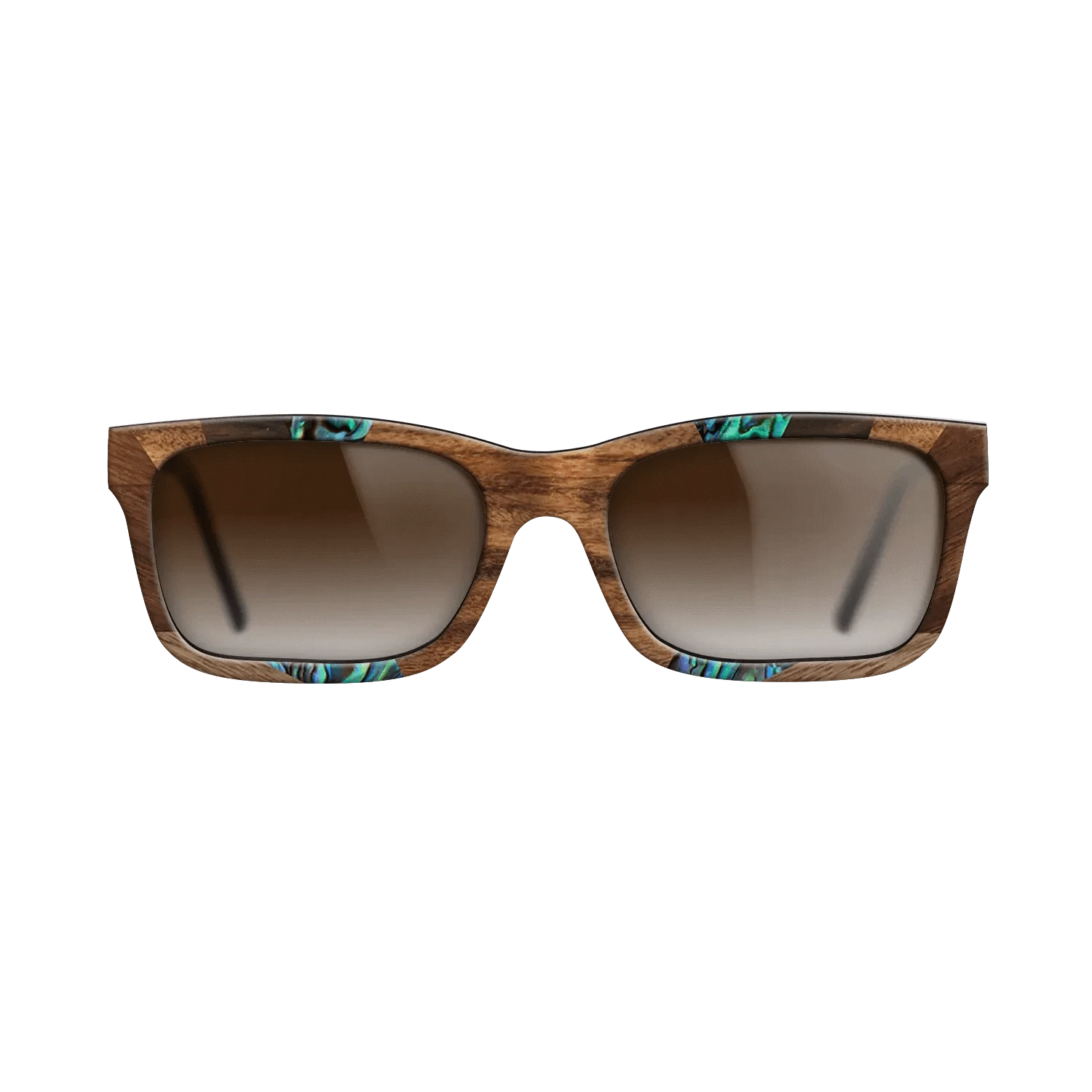 Santos Rosewood Dark,Fumed Oak,Abalone Shell,Ziricote Dark Quartered,Walnut: Straight Grain: Recursive - The Sage - Rectangle - 853 - SIRIS wood optic