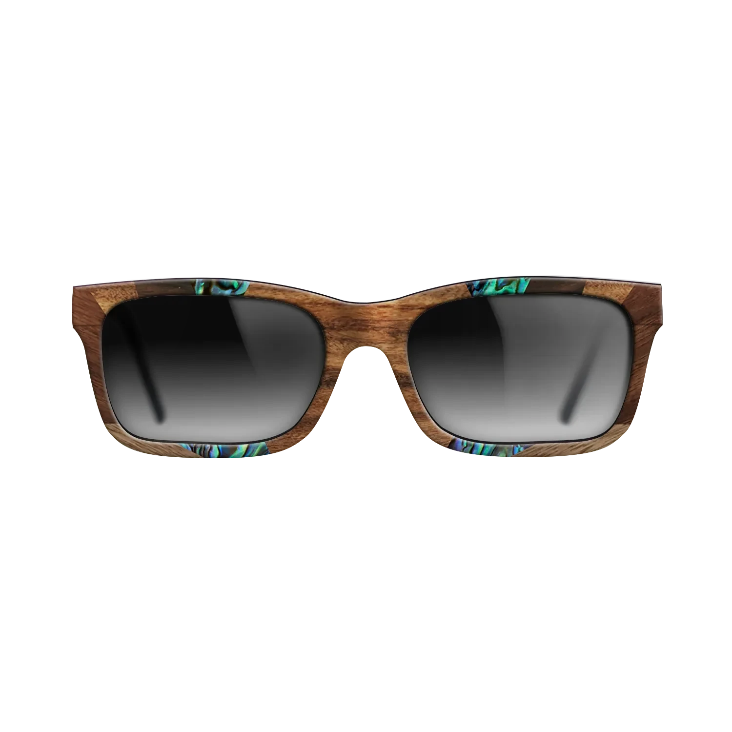 Santos Rosewood Dark,Fumed Oak,Abalone Shell,Ziricote Dark Quartered,Walnut: Straight Grain: Recursive - The Sage - Rectangle - 853 - SIRIS wood optic