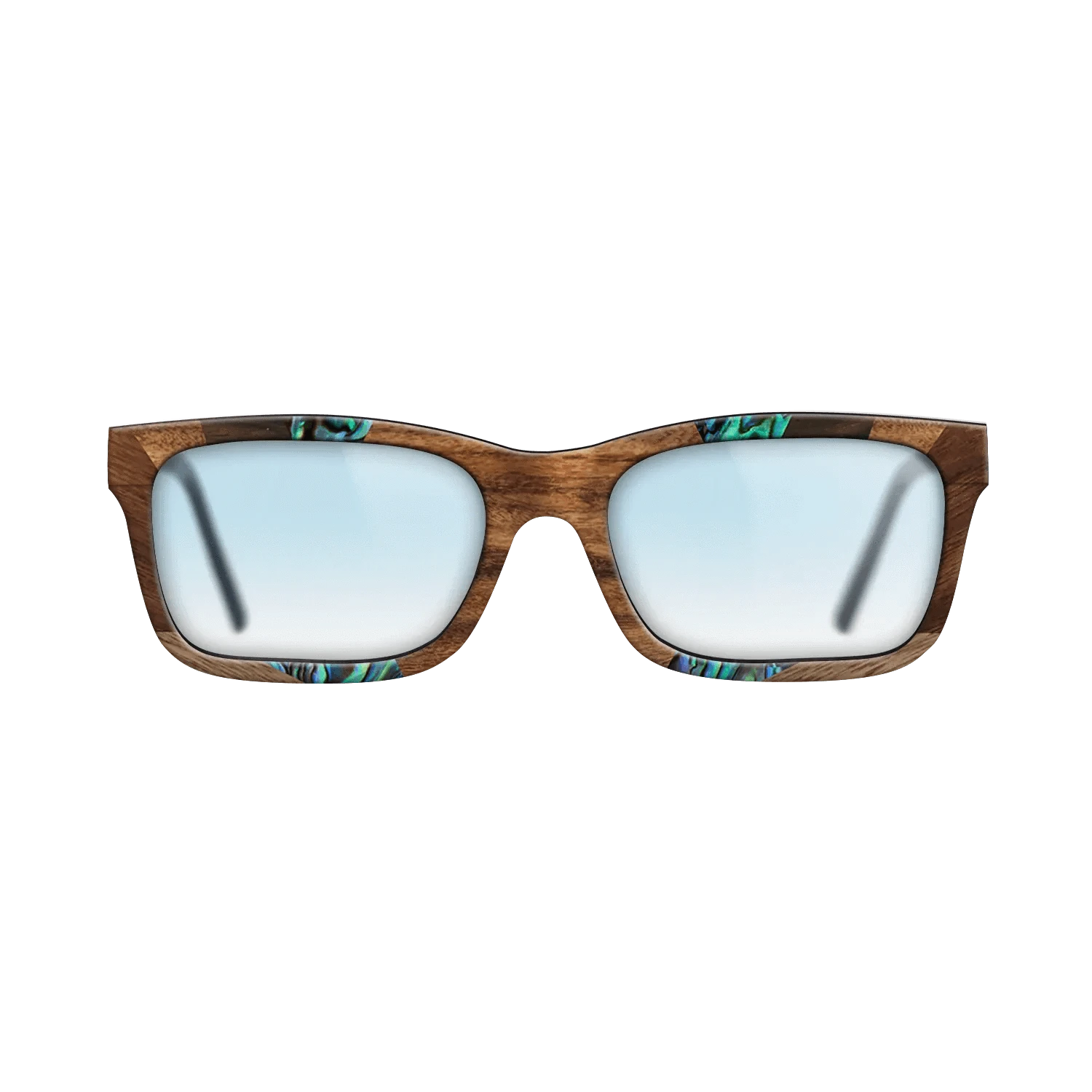 Santos Rosewood Dark,Fumed Oak,Abalone Shell,Ziricote Dark Quartered,Walnut: Straight Grain: Recursive - The Sage - Rectangle - 853 - SIRIS wood optic