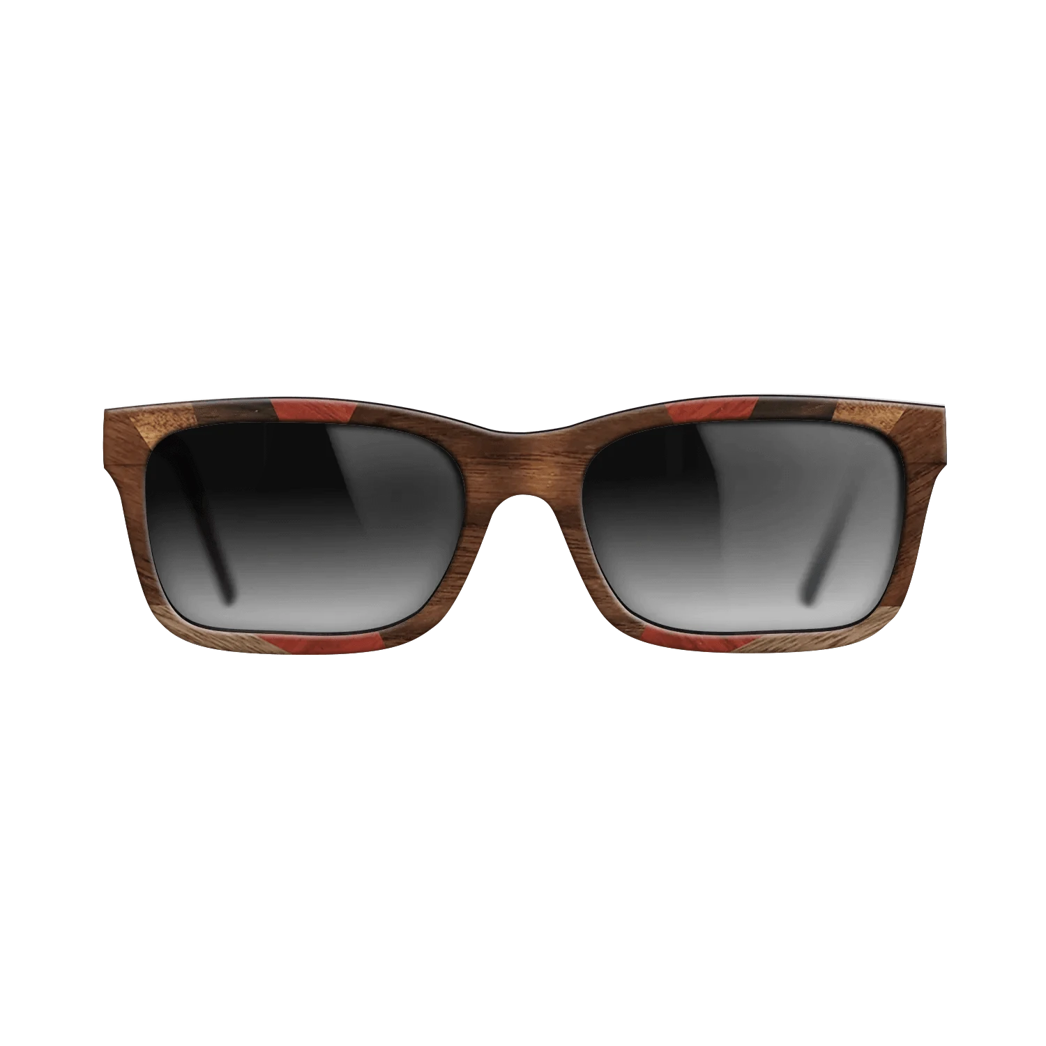 Kingwood,Walnut: Straight Grain,Poplar Dyed: Red,Ziricote Dark Quartered: Recursive - The Sage - Rectangle - 996 - SIRIS wood optic